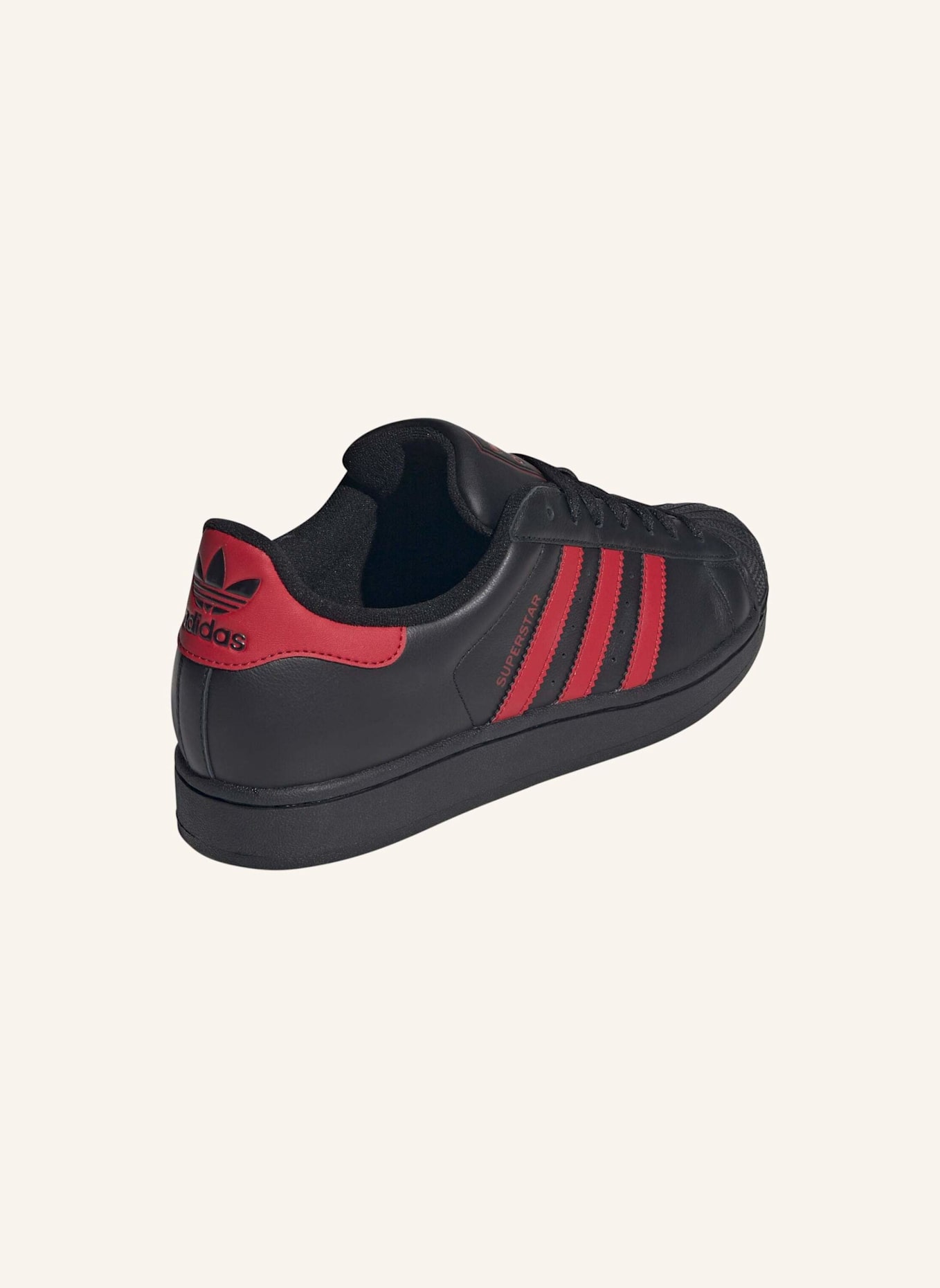 adidas Originals Sneaker SUPERSTAR II: SCHWARZ/ ROT