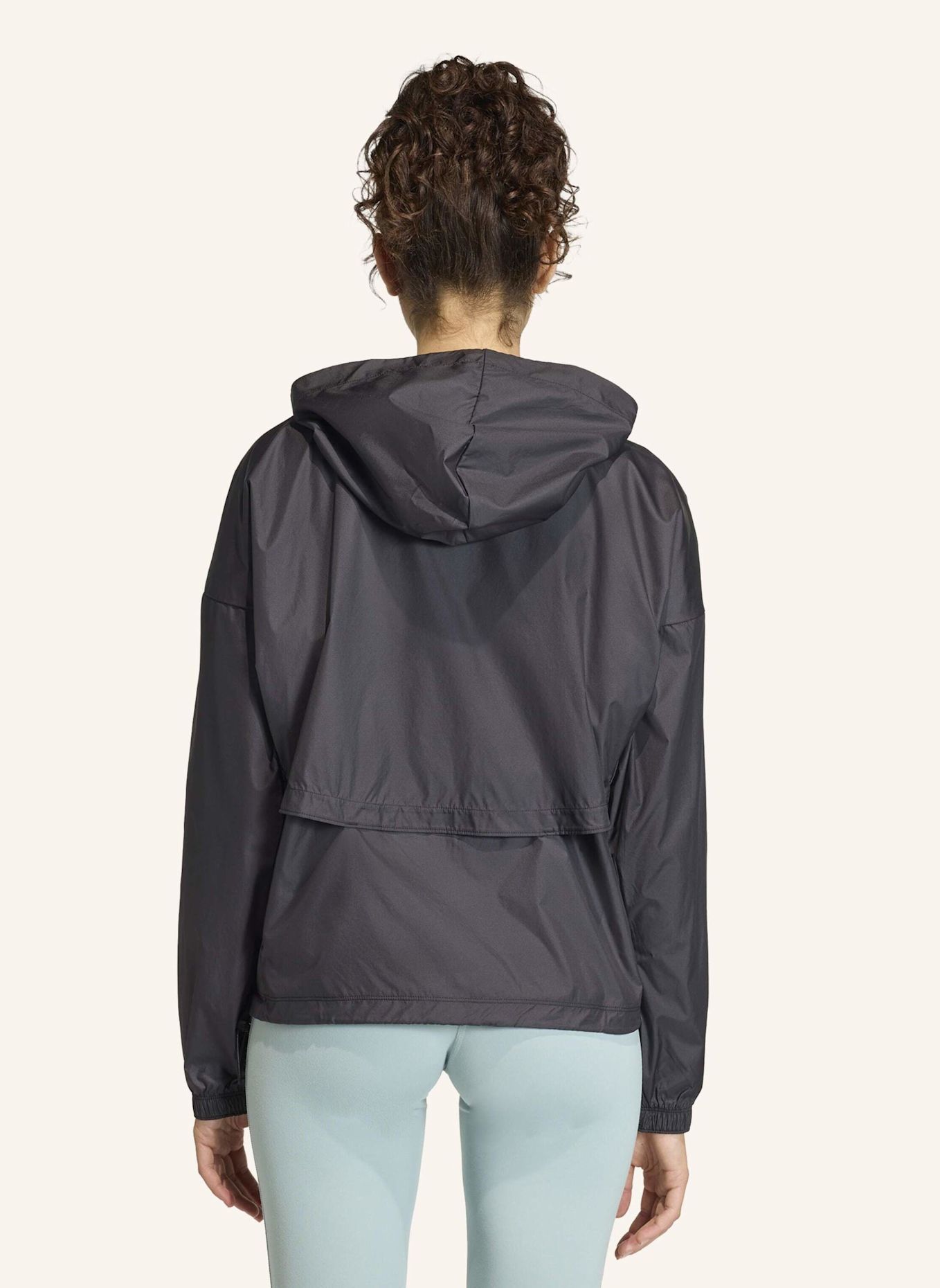 adidas HYPERGLAM 3-STREIFEN WINDBREAKER: SCHWARZ