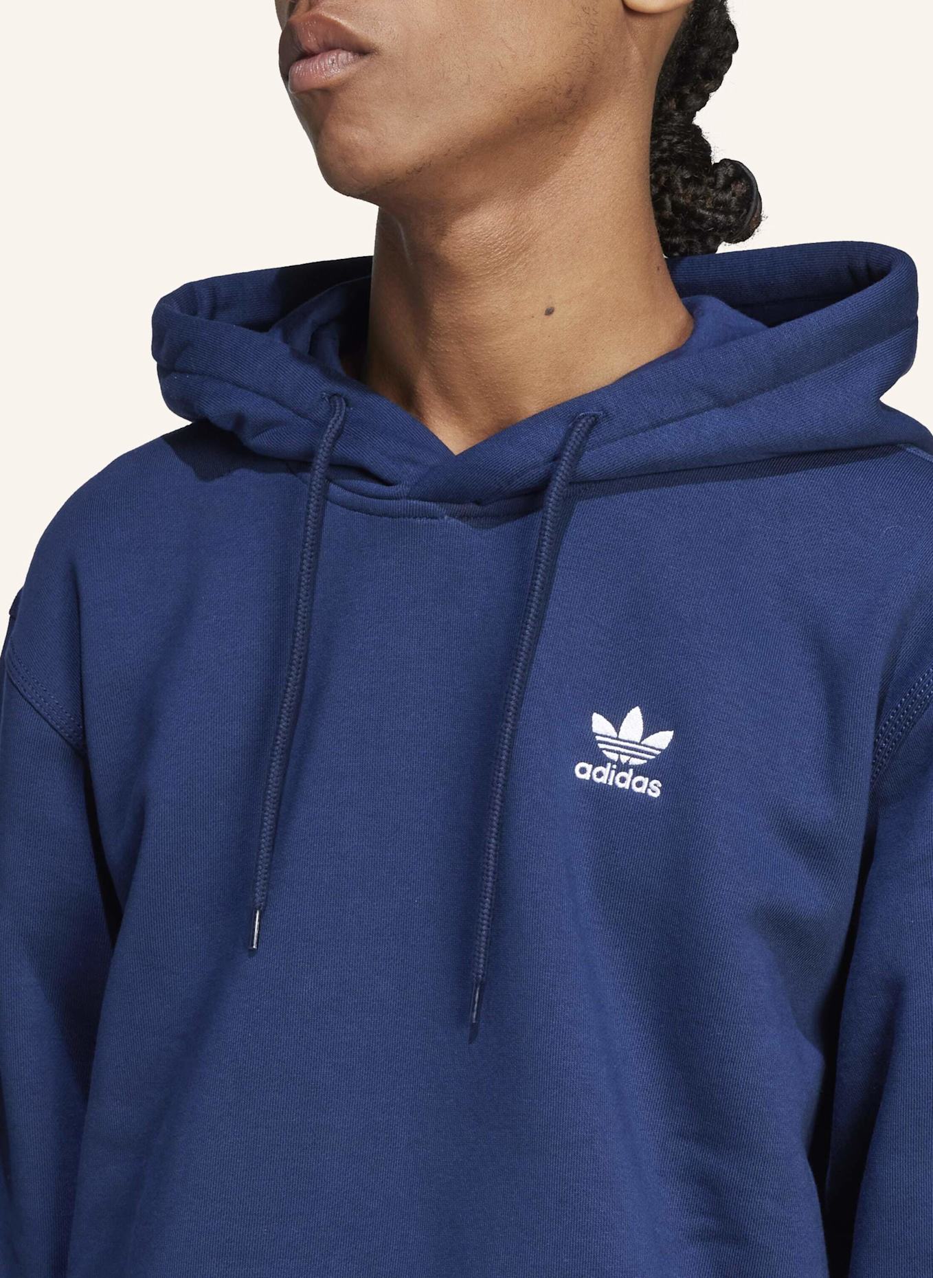 adidas Originals TREFOIL ESSENTIALS LOOSE HOODIE: BLAU