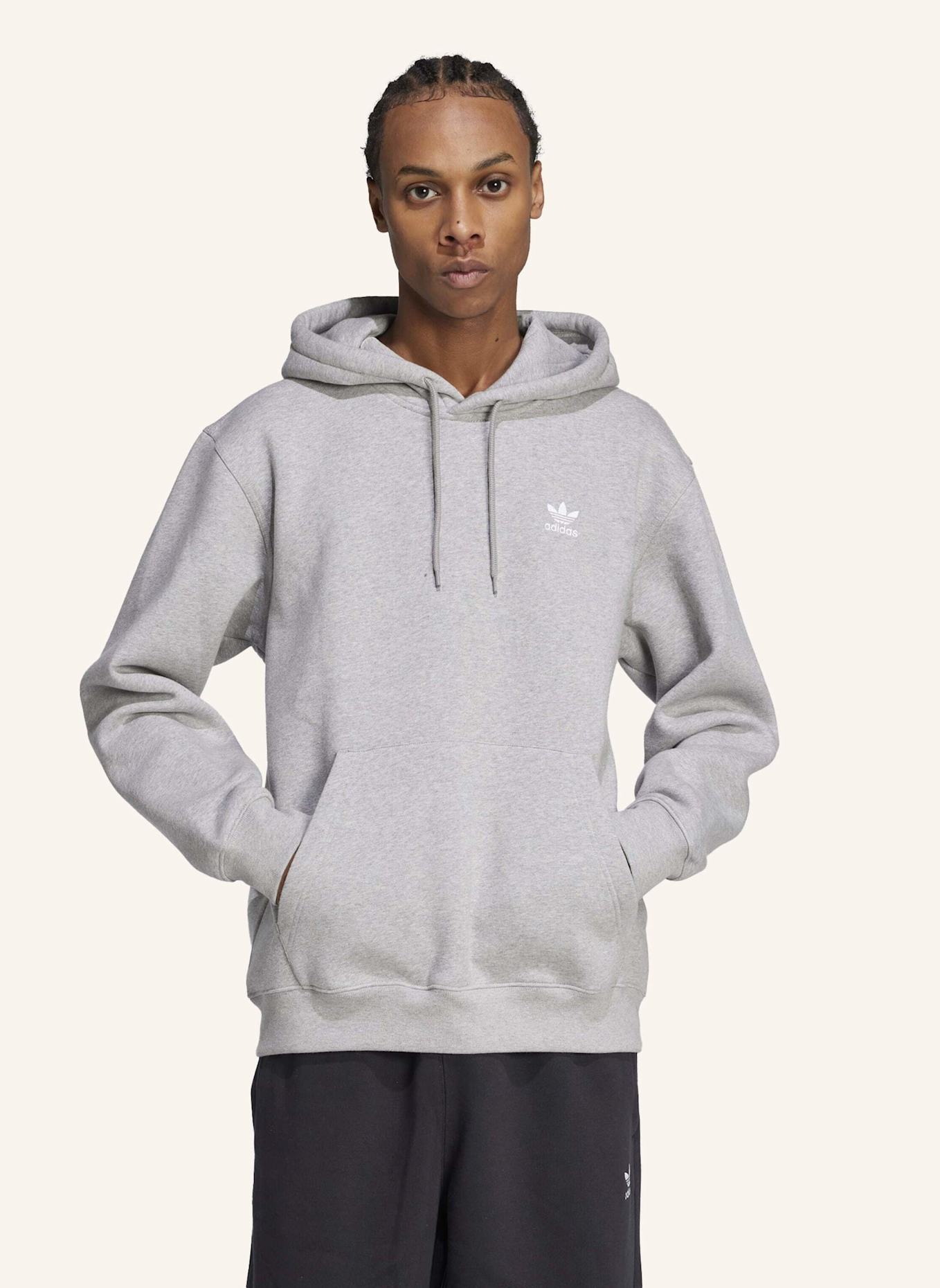 adidas Originals TREFOIL ESSENTIALS LOOSE HOODIE: GRAU