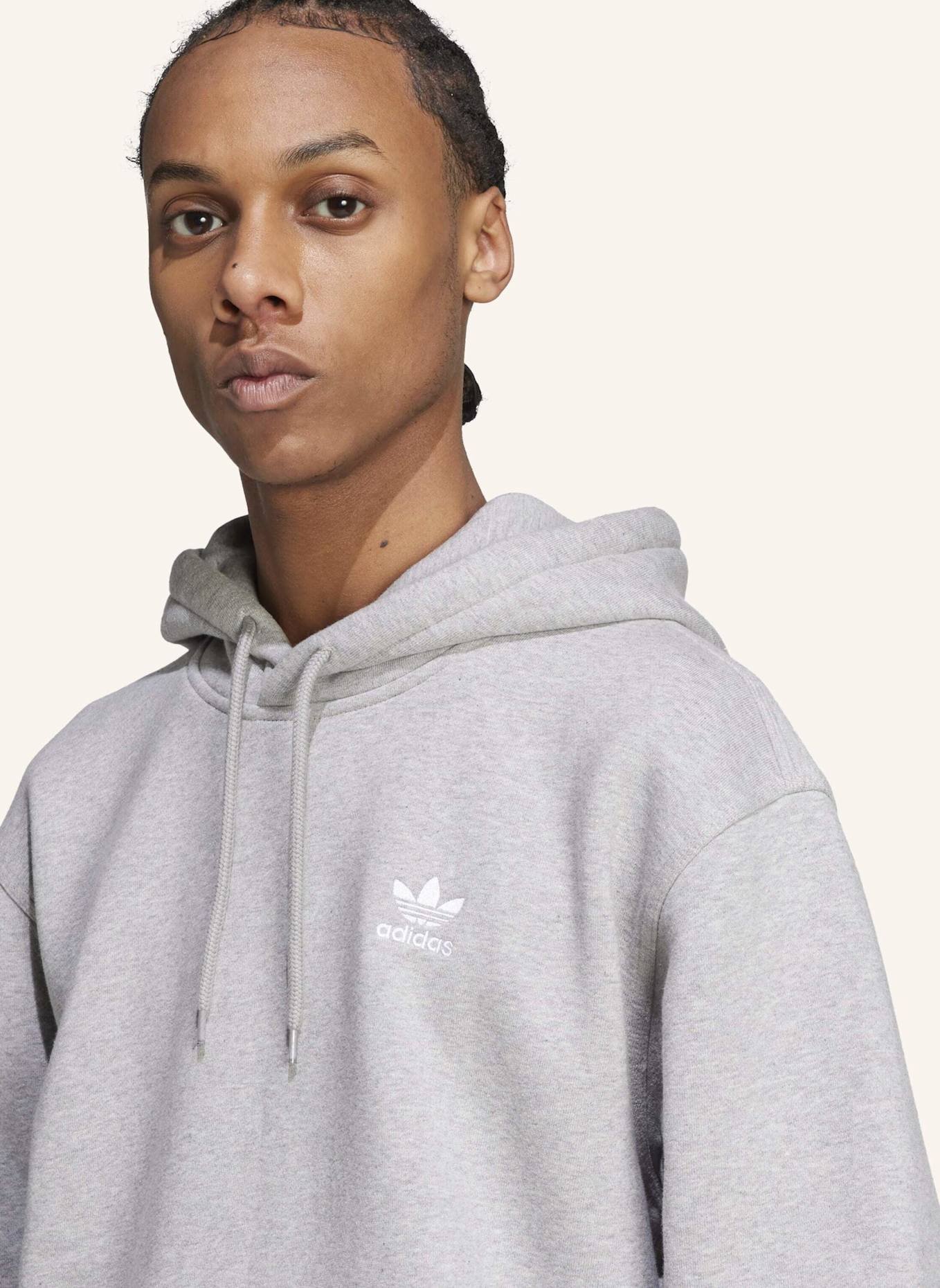 adidas Originals TREFOIL ESSENTIALS LOOSE HOODIE: GRAU