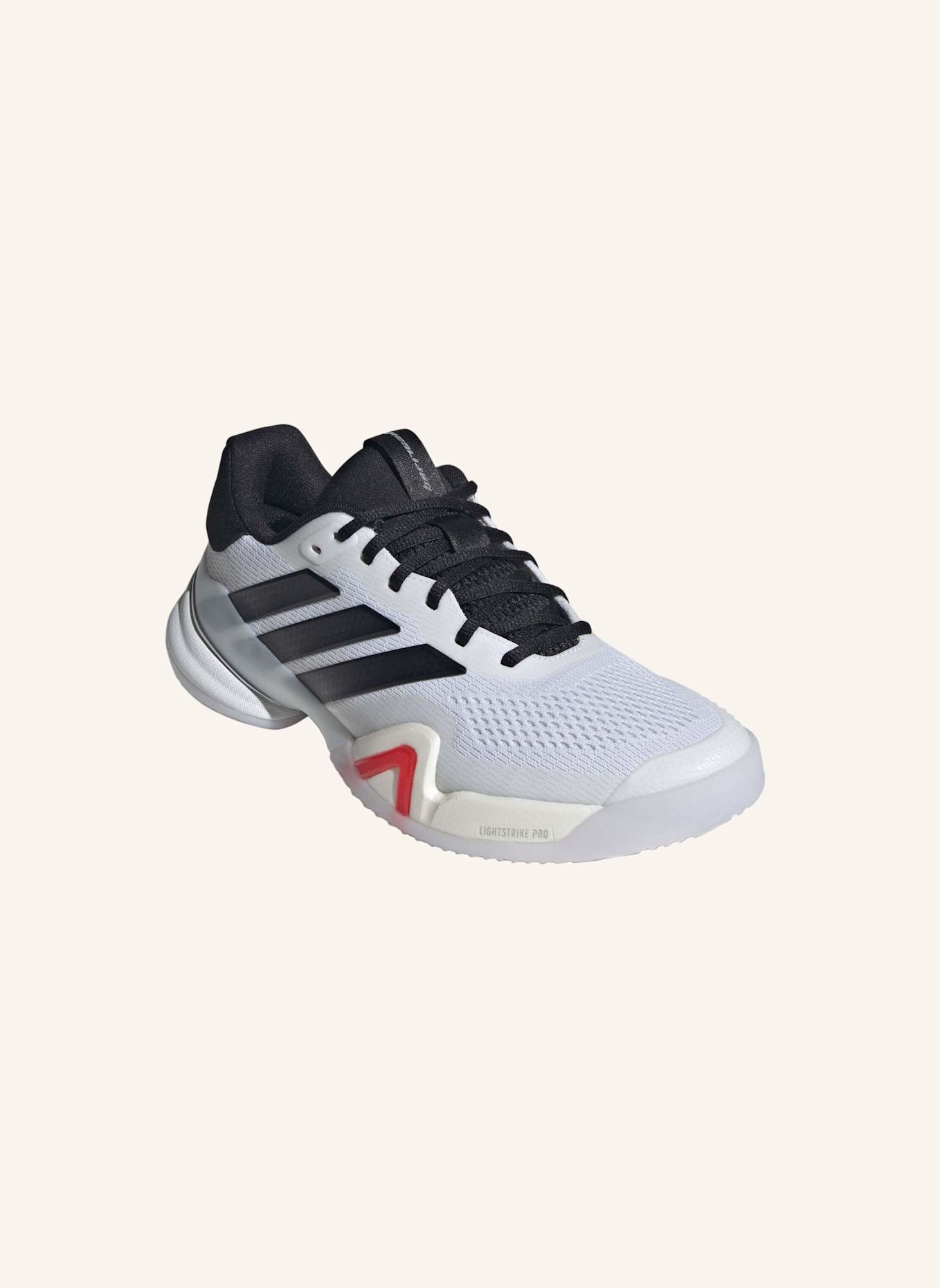 adidas BARRICADE 14 TENNISSCHUH: WEISS/ SCHWARZ/ ROT
