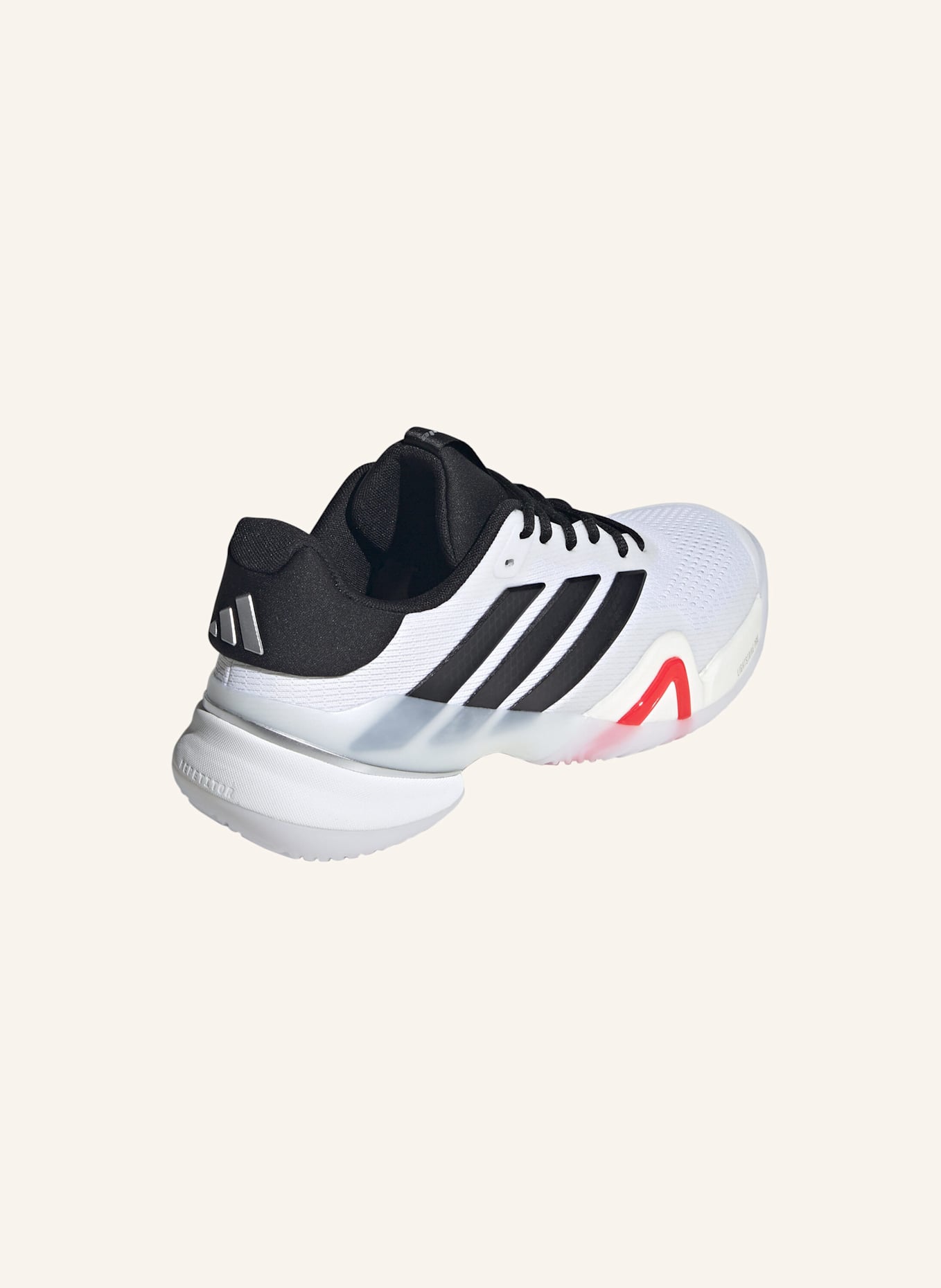 adidas BARRICADE 14 TENNISSCHUH: WEISS/ SCHWARZ/ ROT