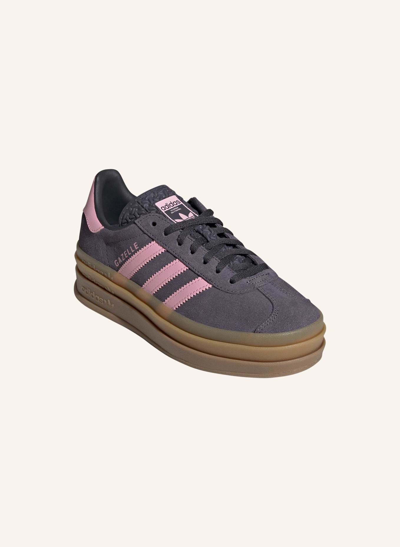 adidas Originals GAZELLE BOLD SCHUH: GRAU/ ROSA