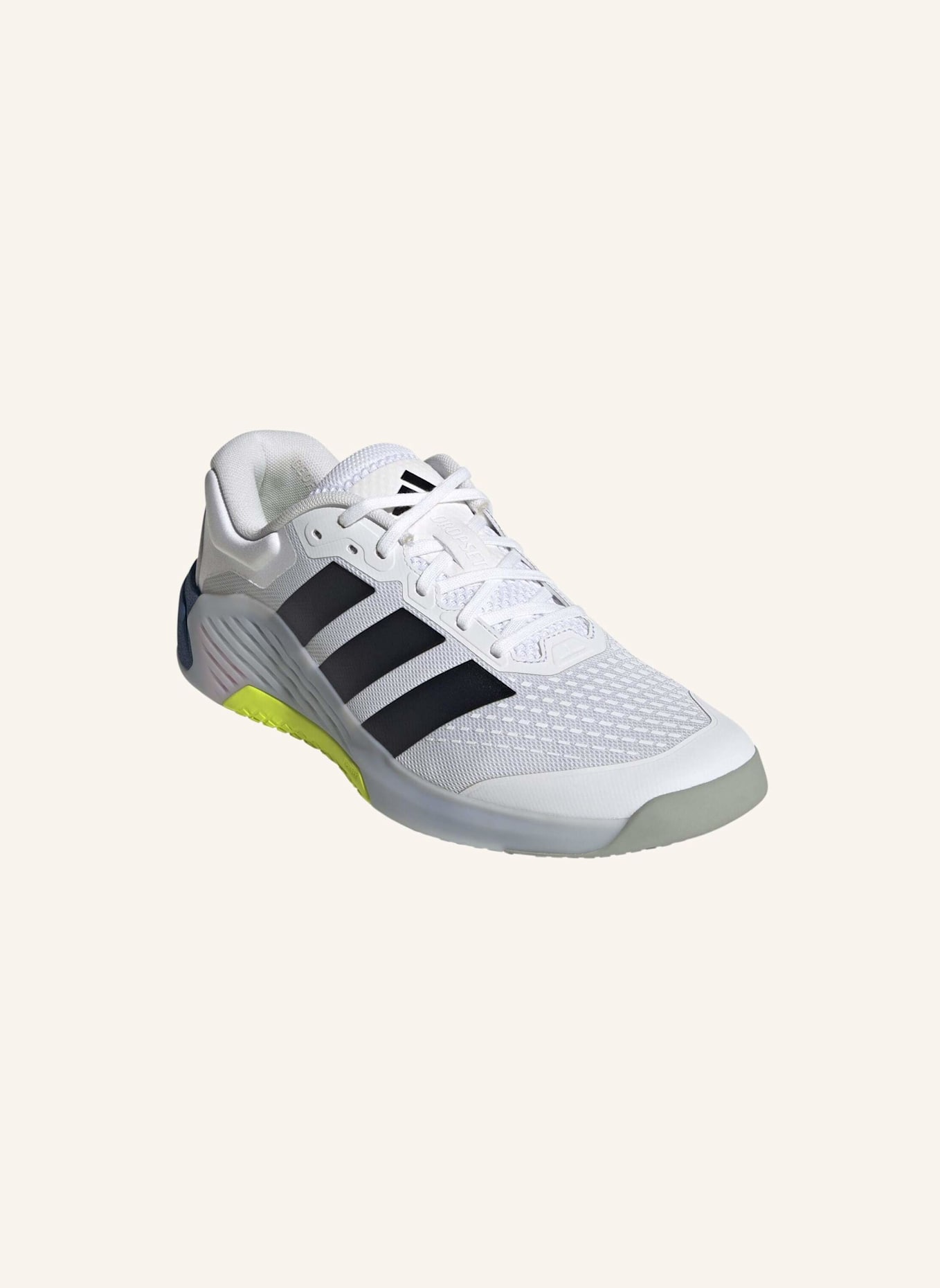 adidas Fitnessschuhe DROPSET 4 POWER: WEISS/ SCHWARZ/ BLAU