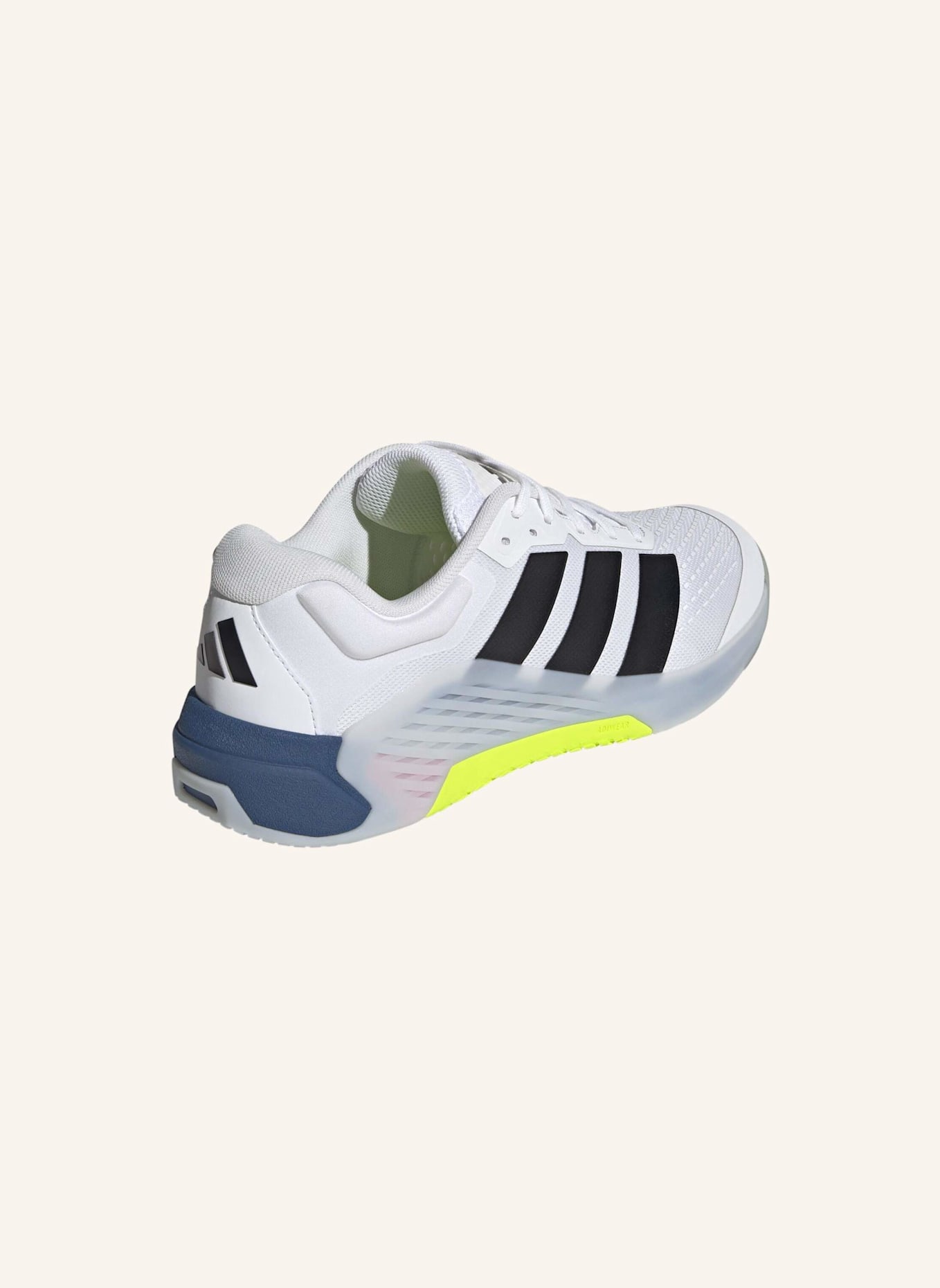adidas Fitnessschuhe DROPSET 4 POWER: WEISS/ SCHWARZ/ BLAU
