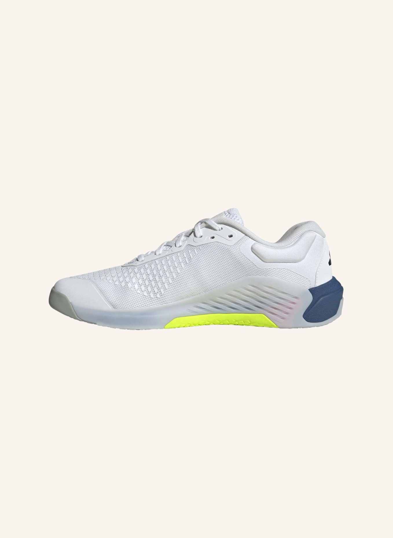 adidas Fitnessschuhe DROPSET 4 POWER: WEISS/ SCHWARZ/ BLAU