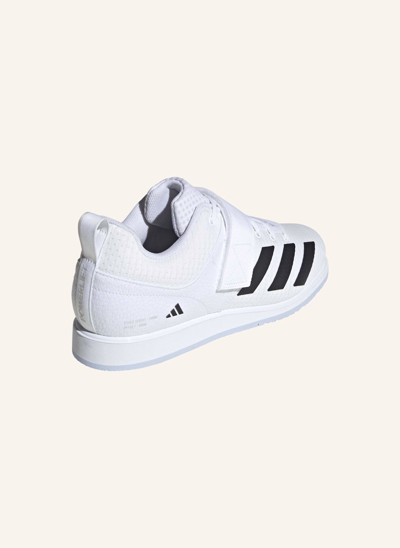 adidas POWERLIFT 5 GEWICHTHEBERSCHUH: WEISS/ SCHWARZ/ BLAU