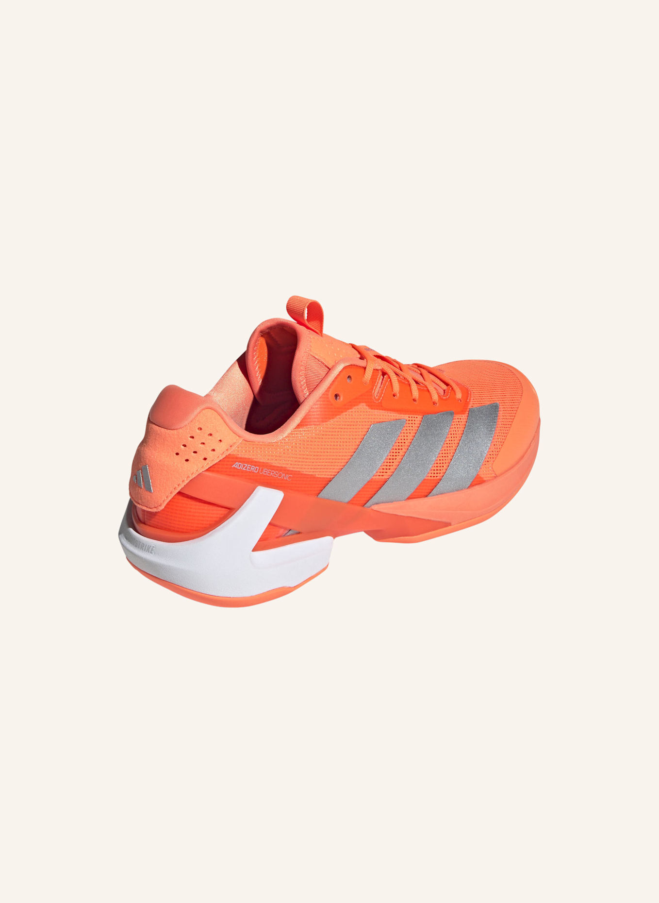 adidas ADIZERO UBERSONIC 5 TENNISSCHUH: ORANGE/ SILBER/ SCHWARZ