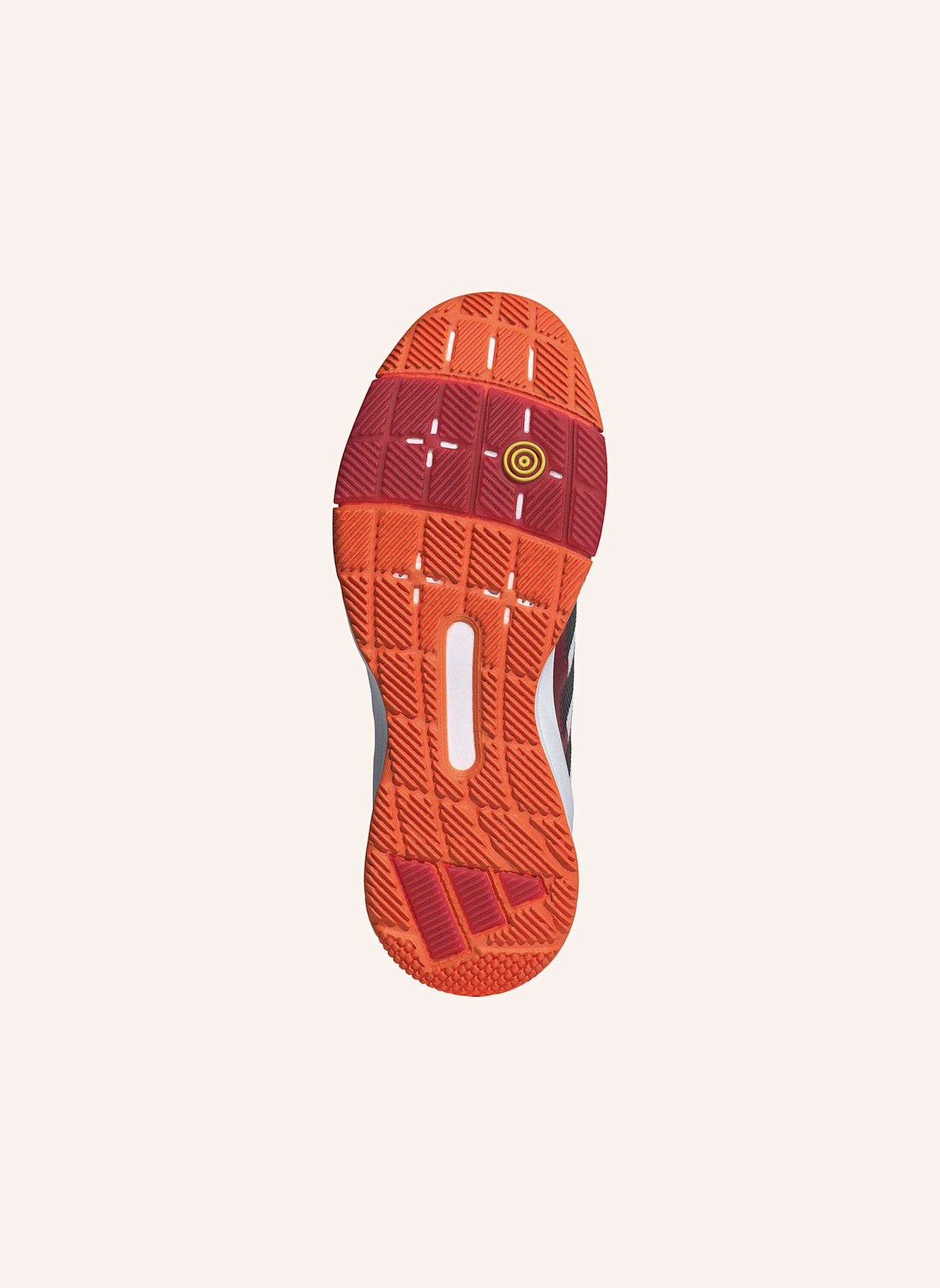 adidas CRAZYQUICK PADEL-SCHUH: WEISS/ SCHWARZ/ ORANGE