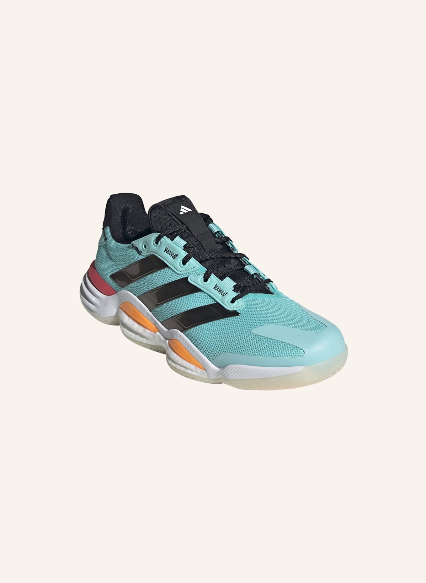 adidas Indoorschuhe STABIL 16: GRÜN/ SCHWARZ/ ROT
