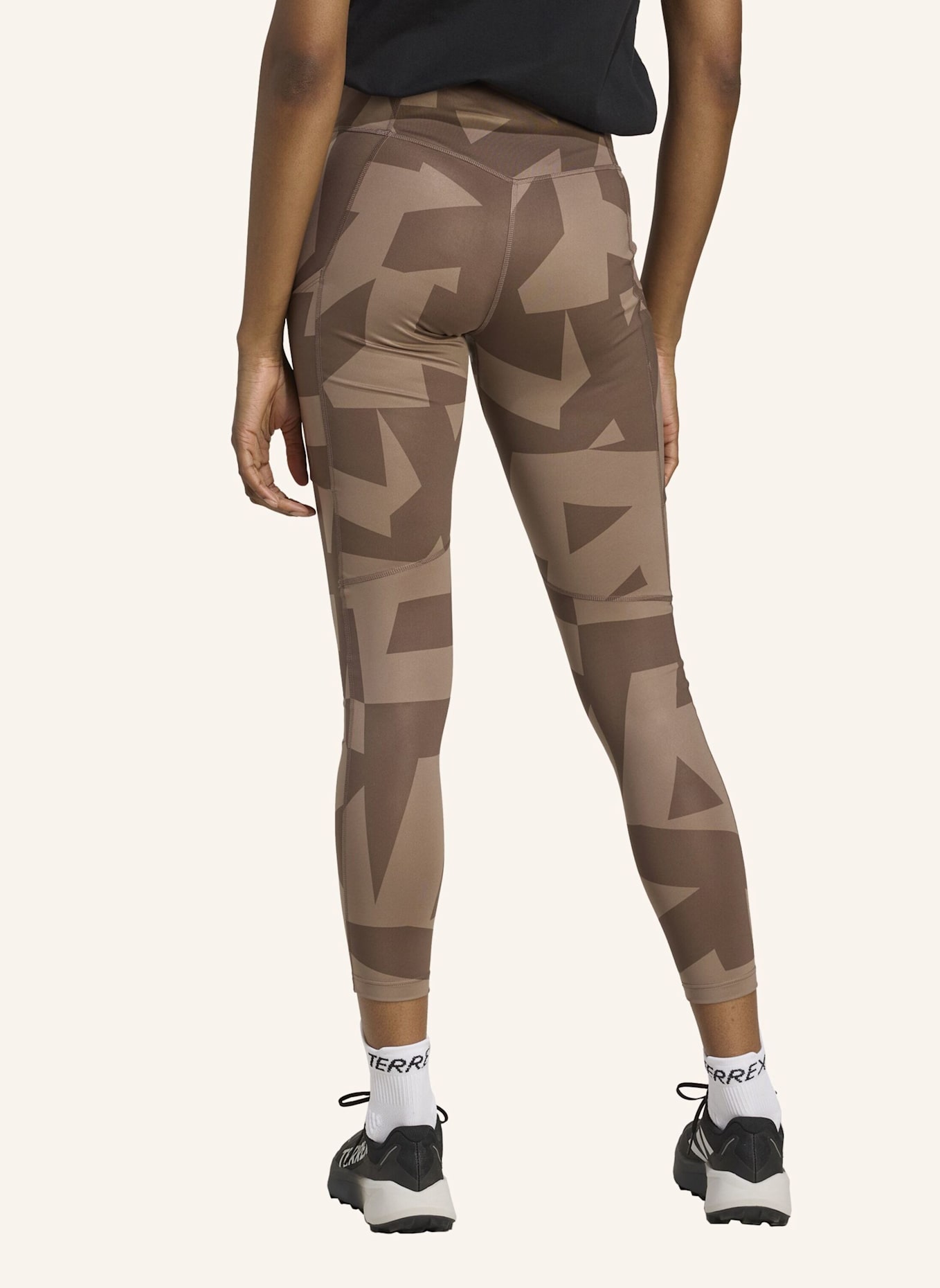 adidas TERREX TERREX MULTI PRINTED LEGGINGS: BRAUN