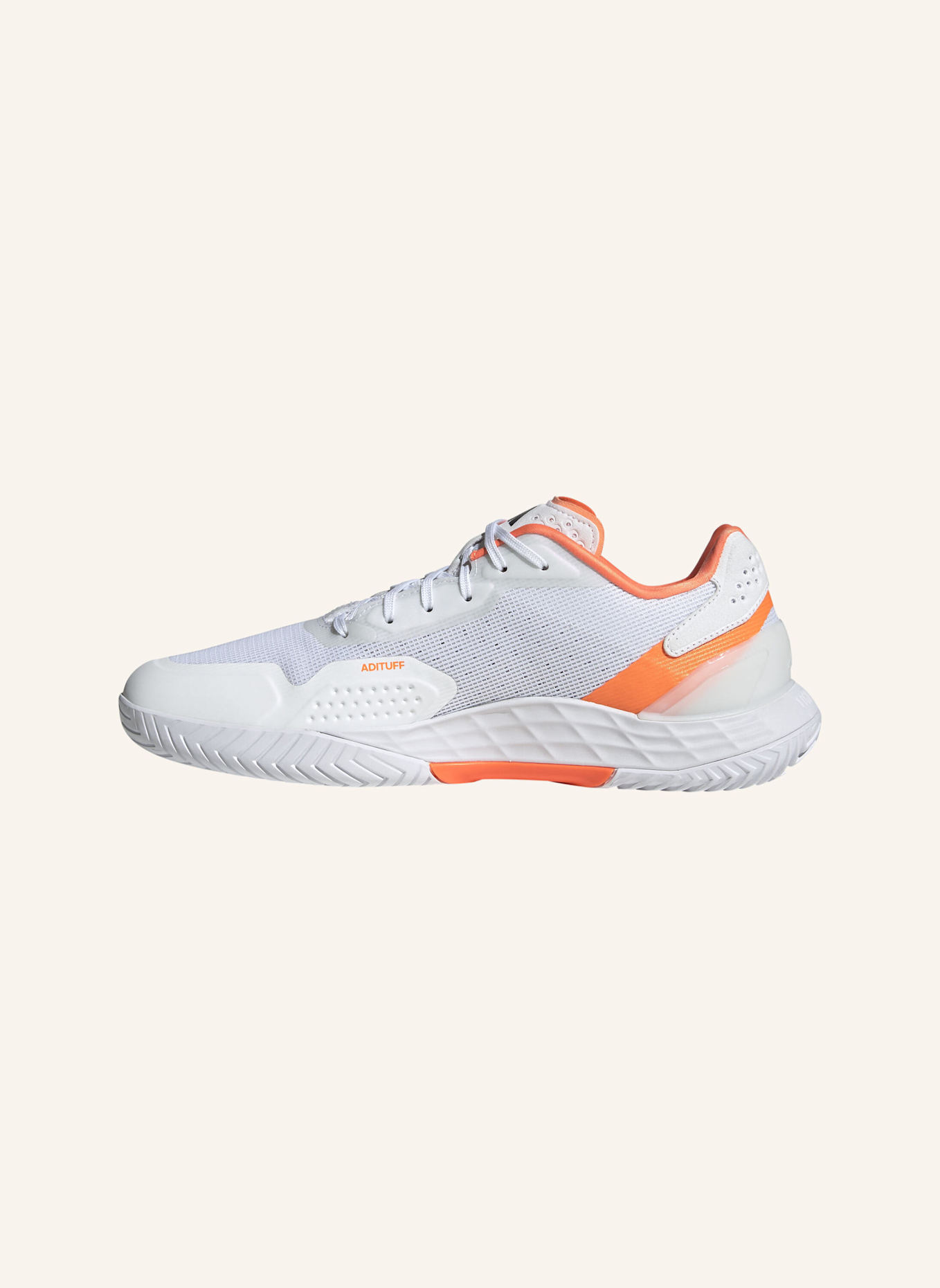 adidas Tennisschuhe DEFIANT SPEED 2: WEISS/ SCHWARZ/ ORANGE