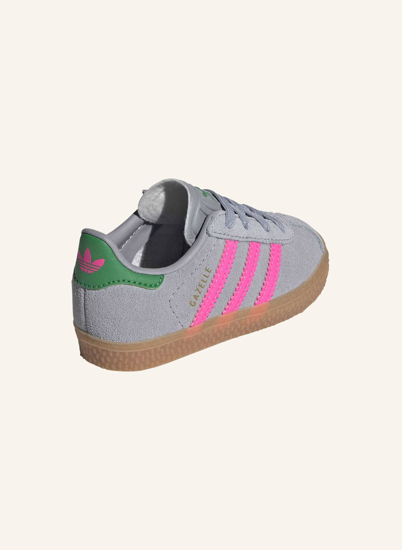 adidas Originals Sneaker GAZELLE CF EL: GRAU/ ROSA/ GRÜN
