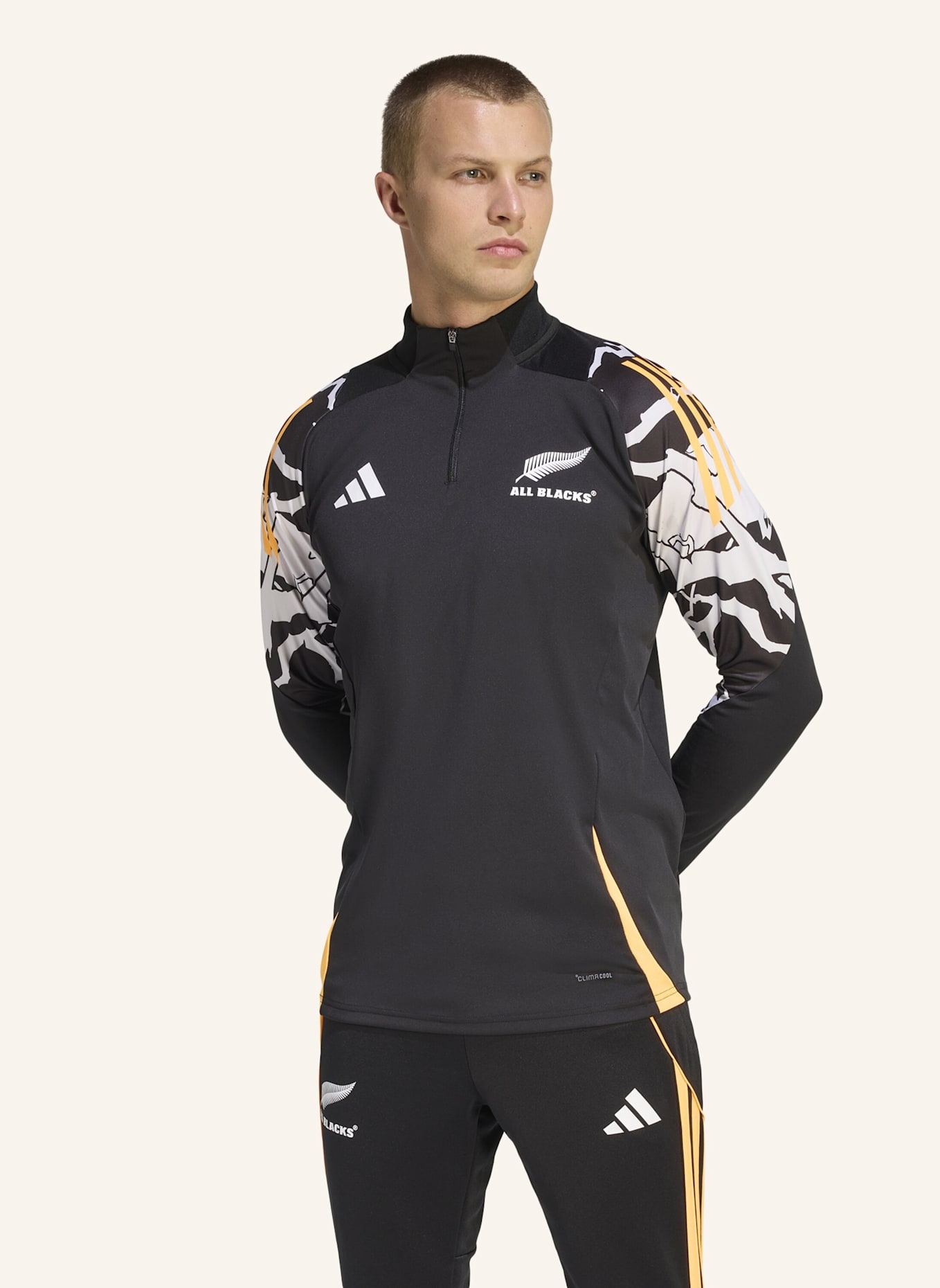 adidas ALL BLACKS MARVEL TRAININGSOBERTEIL: SCHWARZ