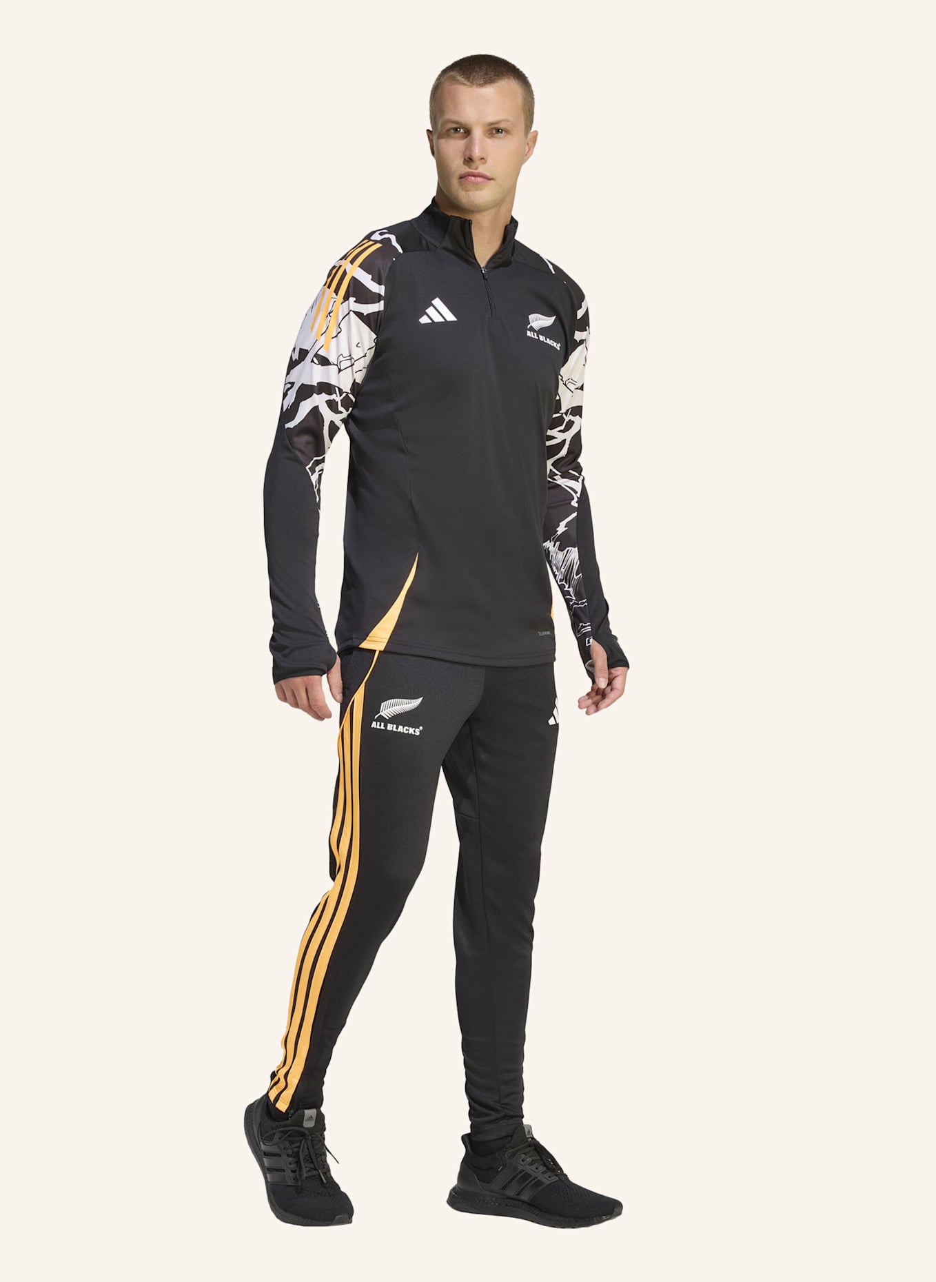 adidas ALL BLACKS MARVEL TRAININGSOBERTEIL: SCHWARZ