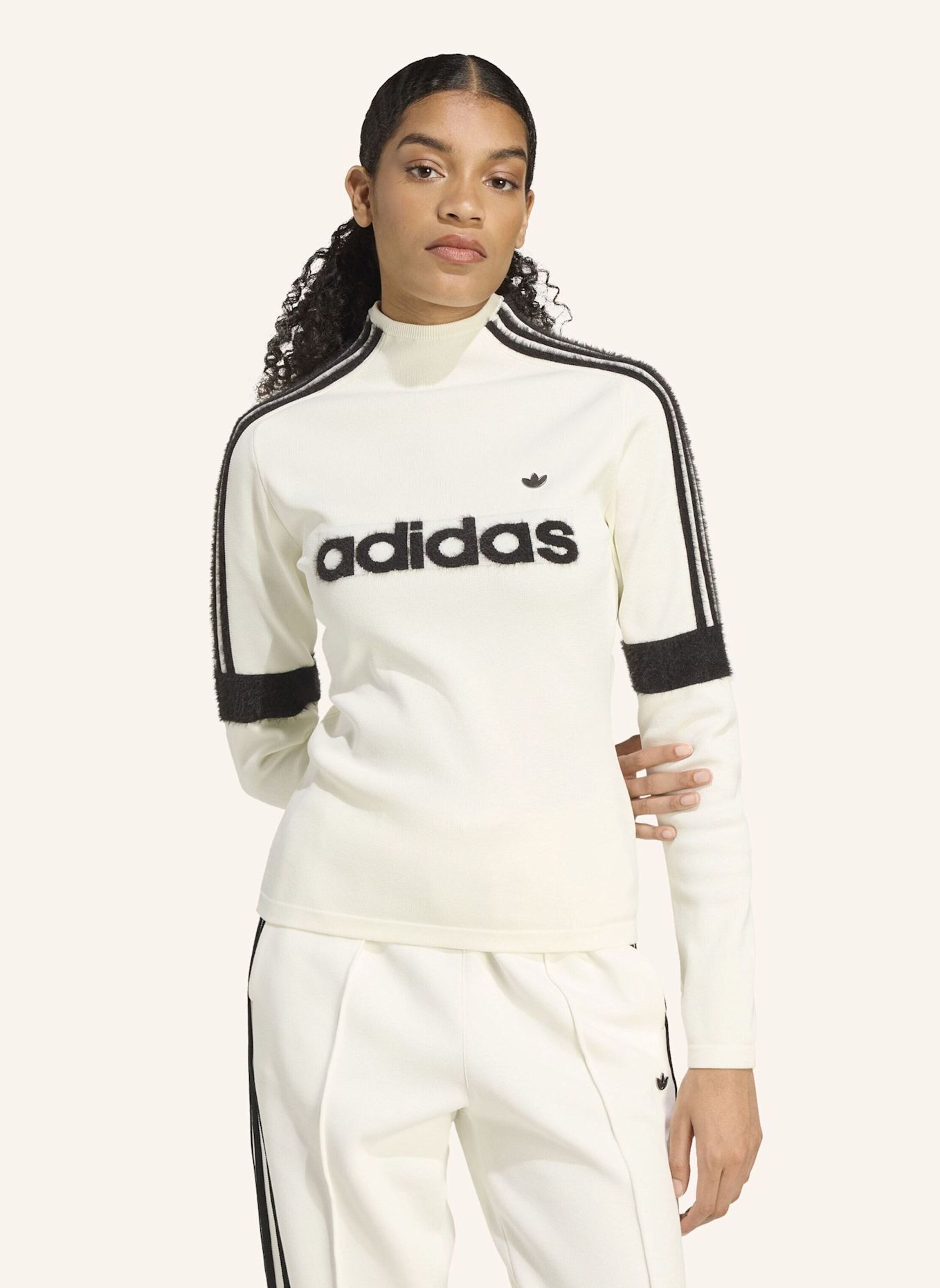 adidas Originals LANGÄRMELIGES T-SHIRT: WEISS