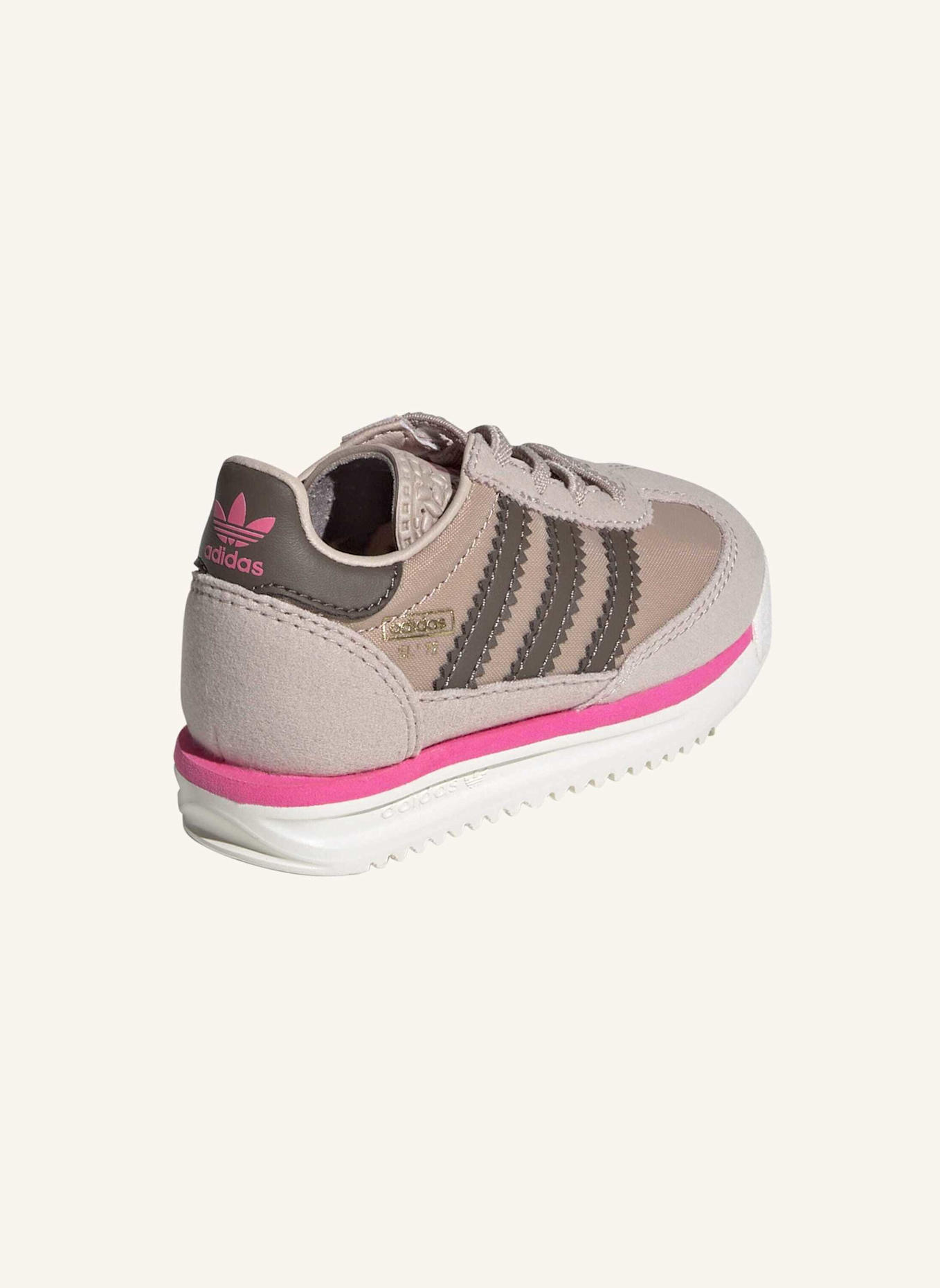 adidas Originals SL 72 RS ELASTIC LACES KIDS SCHUH: BEIGE/ BRAUN/ ROSA