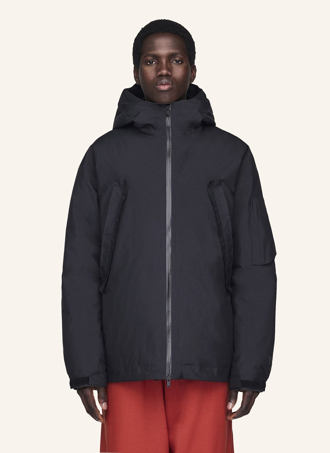 Y-3 Y-3 GORE-TEX GEFÜTTERTE KAPUZENJACKE: SCHWARZ