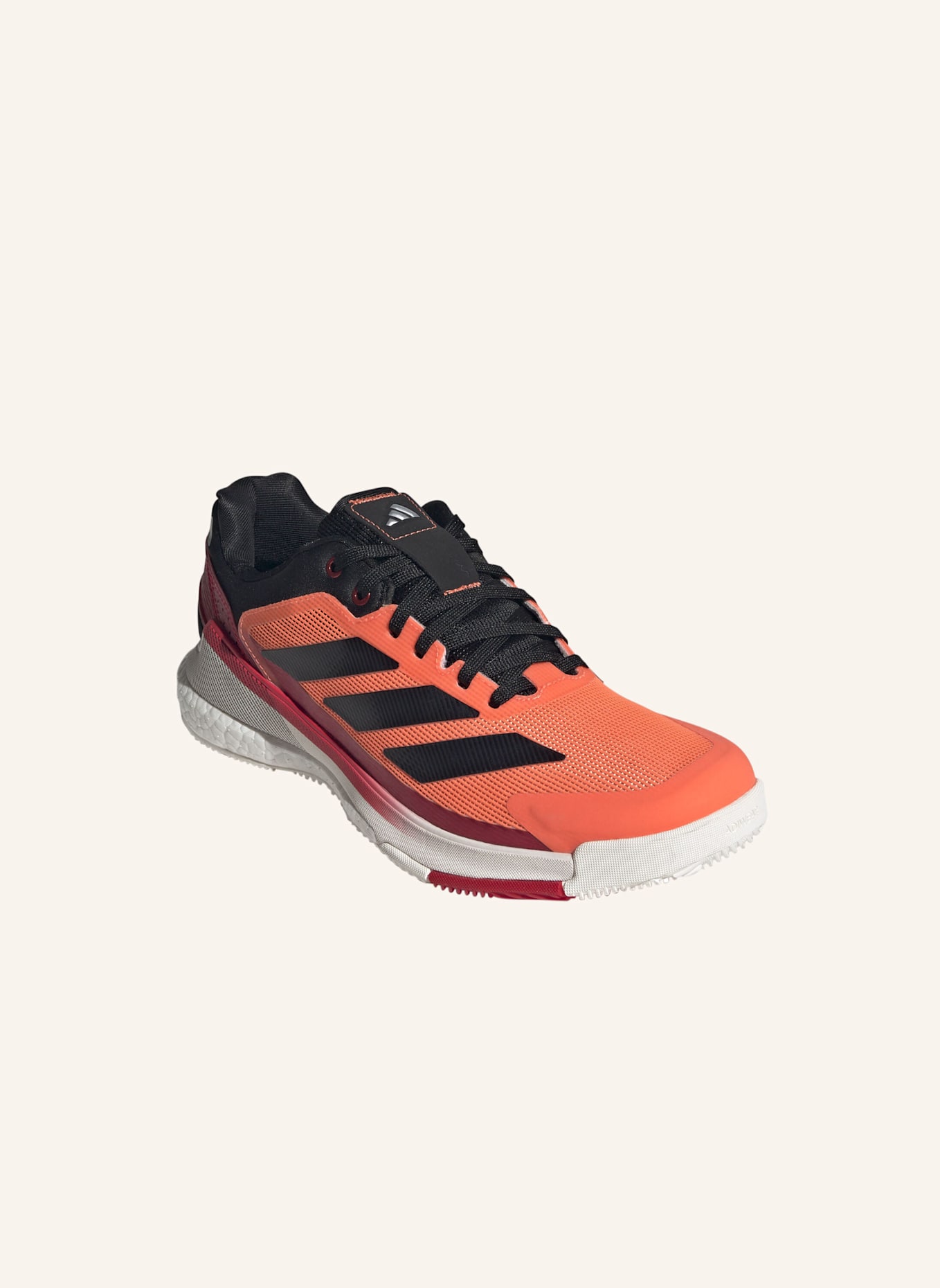 adidas CRAZYQUICK BOOST PADEL-SCHUH: ORANGE/ SCHWARZ/ ROT