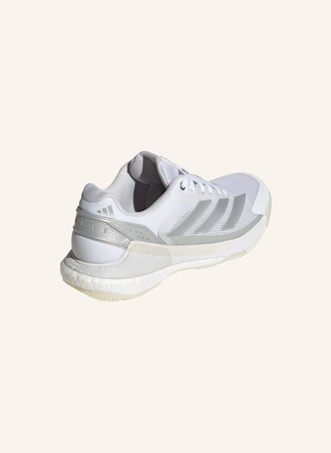 adidas CRAZYQUICK BOOST PADEL-SCHUH: WEISS/ SILBER