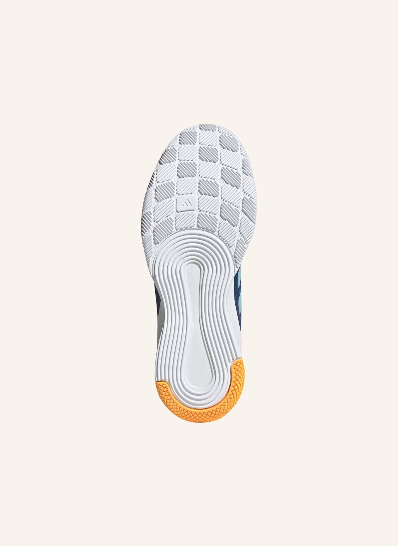 adidas Indoorschuhe NOVAFLIGHT 2: BLAU/ GRÜN/ SCHWARZ