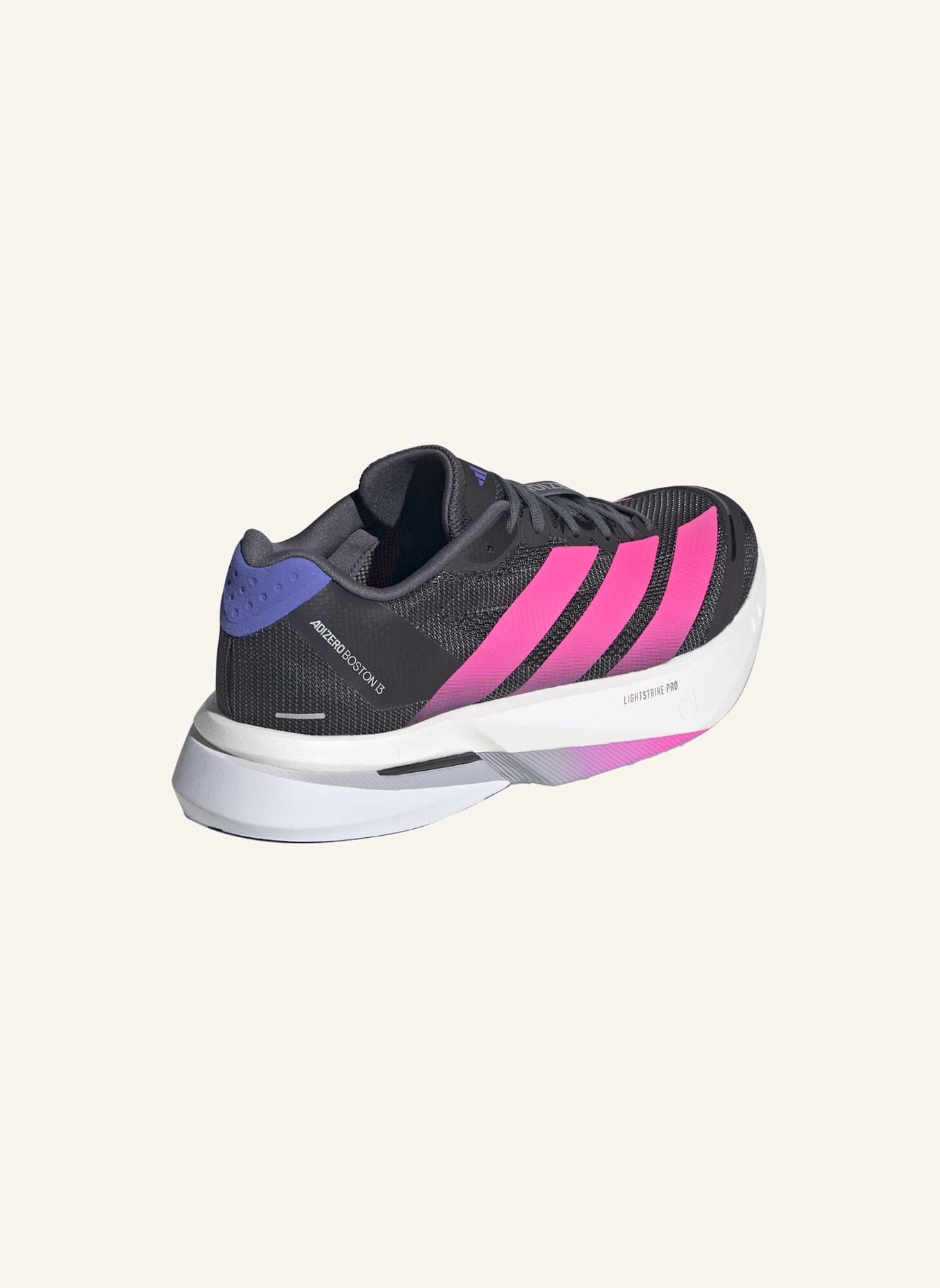 adidas Laufschuhe ADIZERO BOSTON 13: SCHWARZ/ ROSA/ DUNKELBLAU