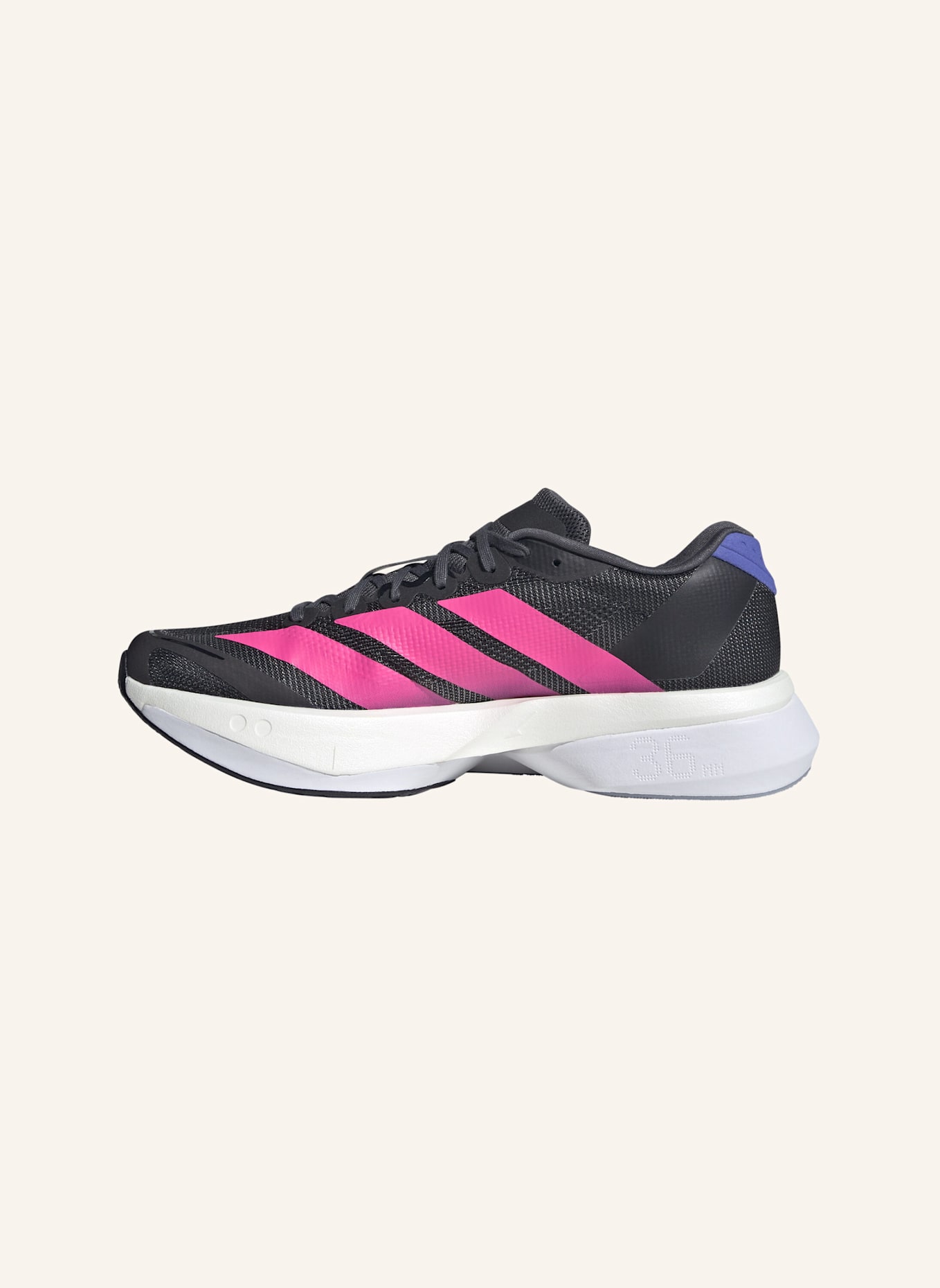 adidas Laufschuhe ADIZERO BOSTON 13: SCHWARZ/ ROSA/ DUNKELBLAU