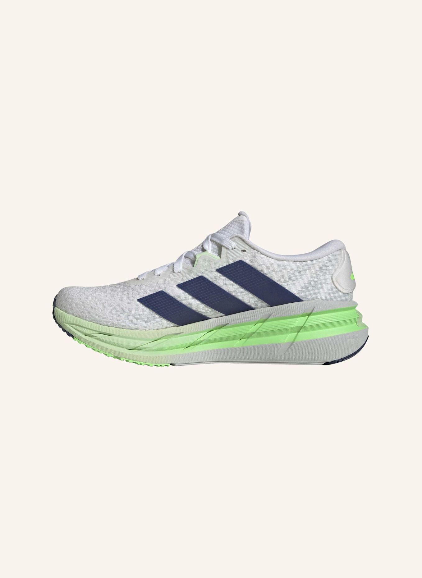 adidas Laufschuhe ADISTAR 4: WEISS/ BLAU/ NEONGRÜN