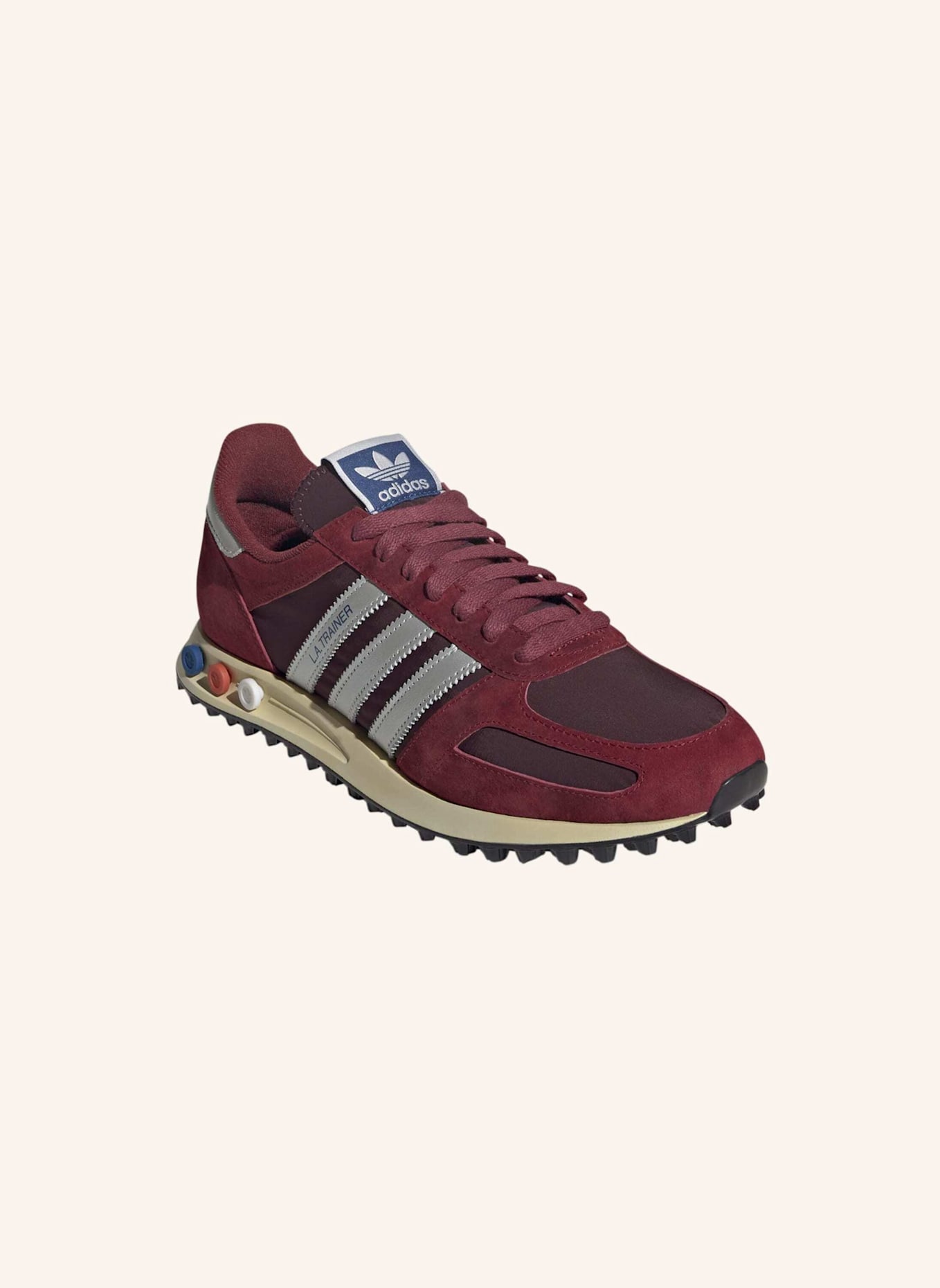 adidas Originals LA TRAINER OG SCHUHE: ROT/ SILBER