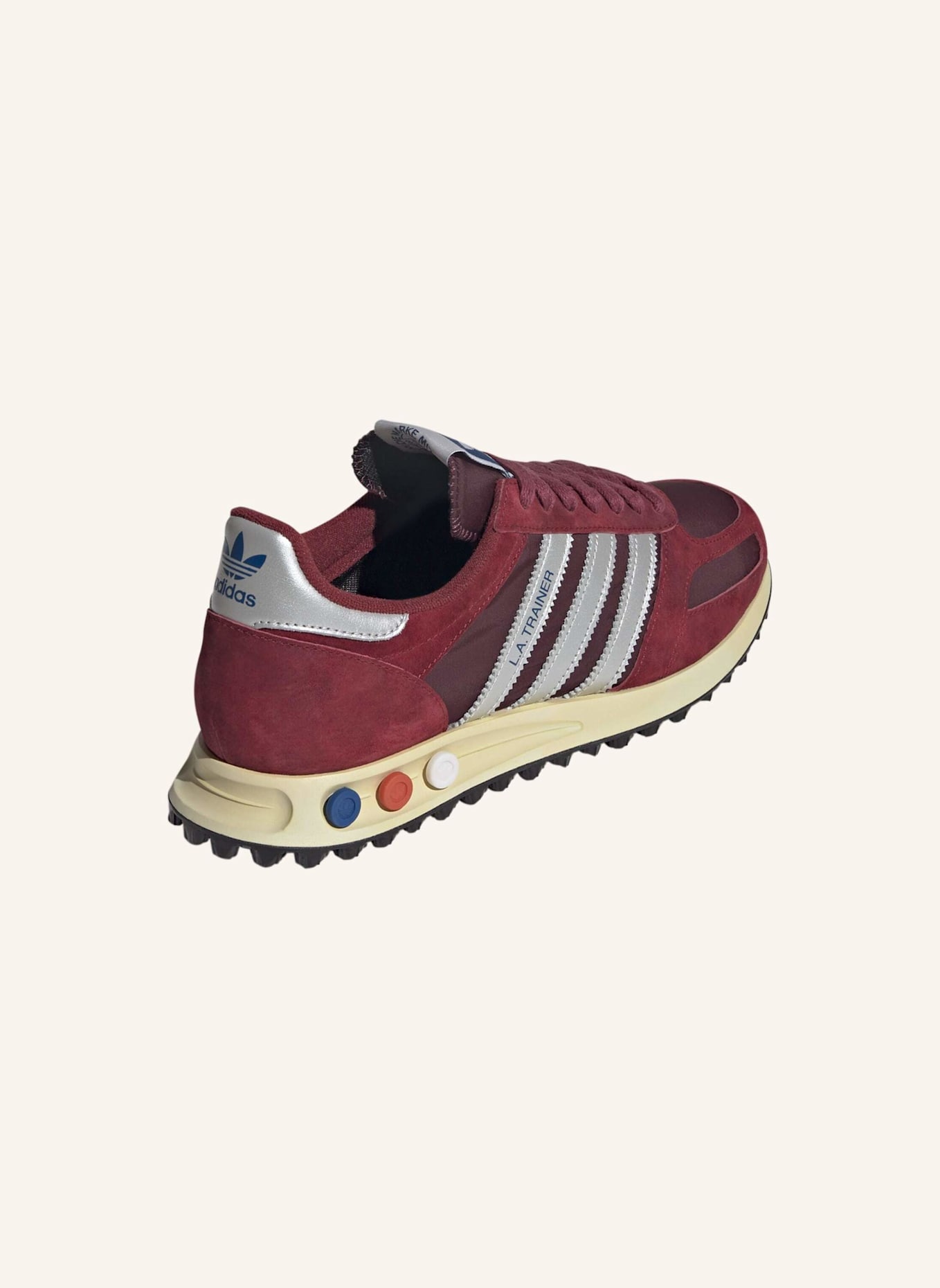 adidas Originals LA TRAINER OG SCHUHE: ROT/ SILBER