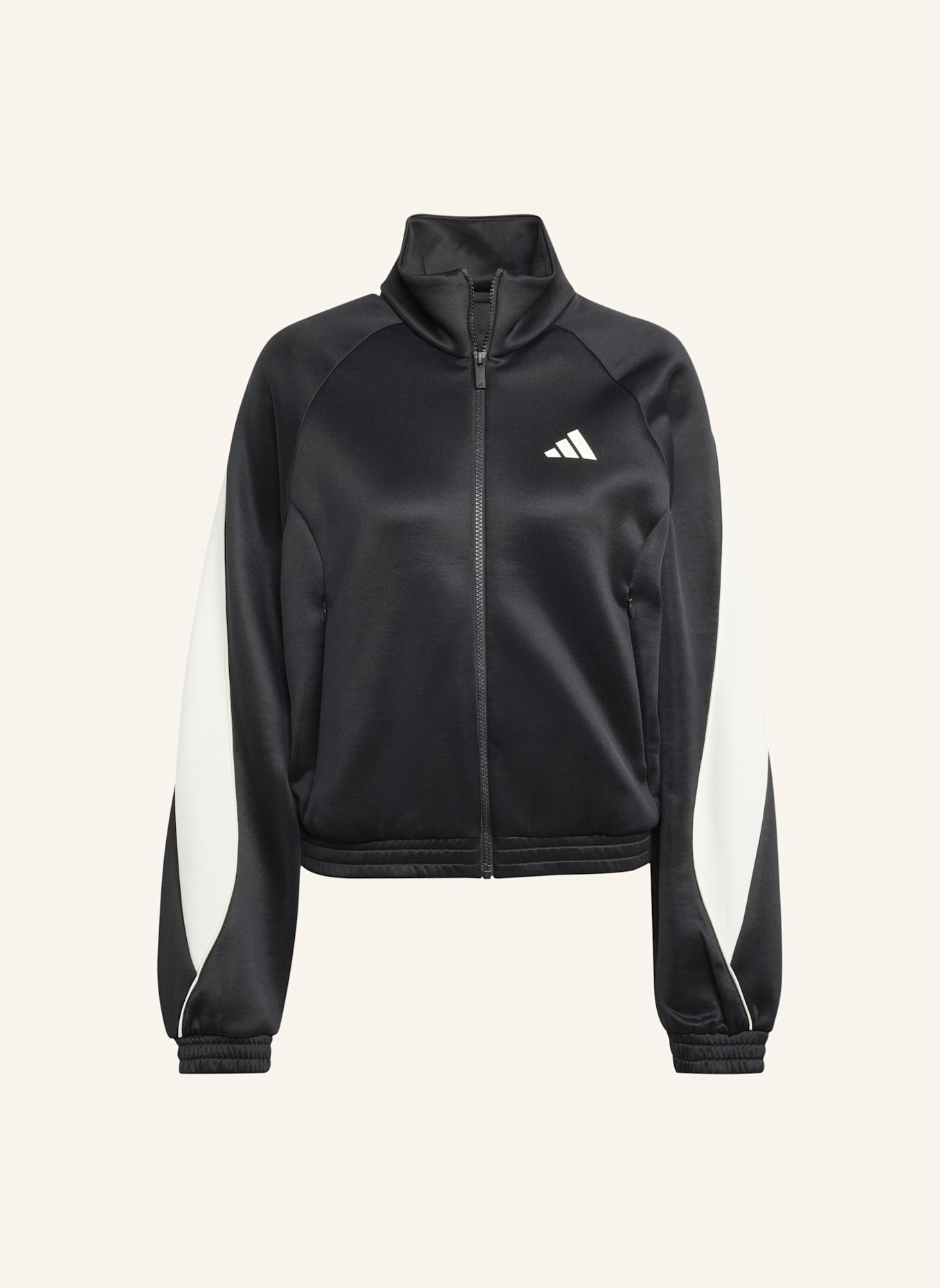 adidas STADIUM TRAININGSJACKE: SCHWARZ/ WEISS