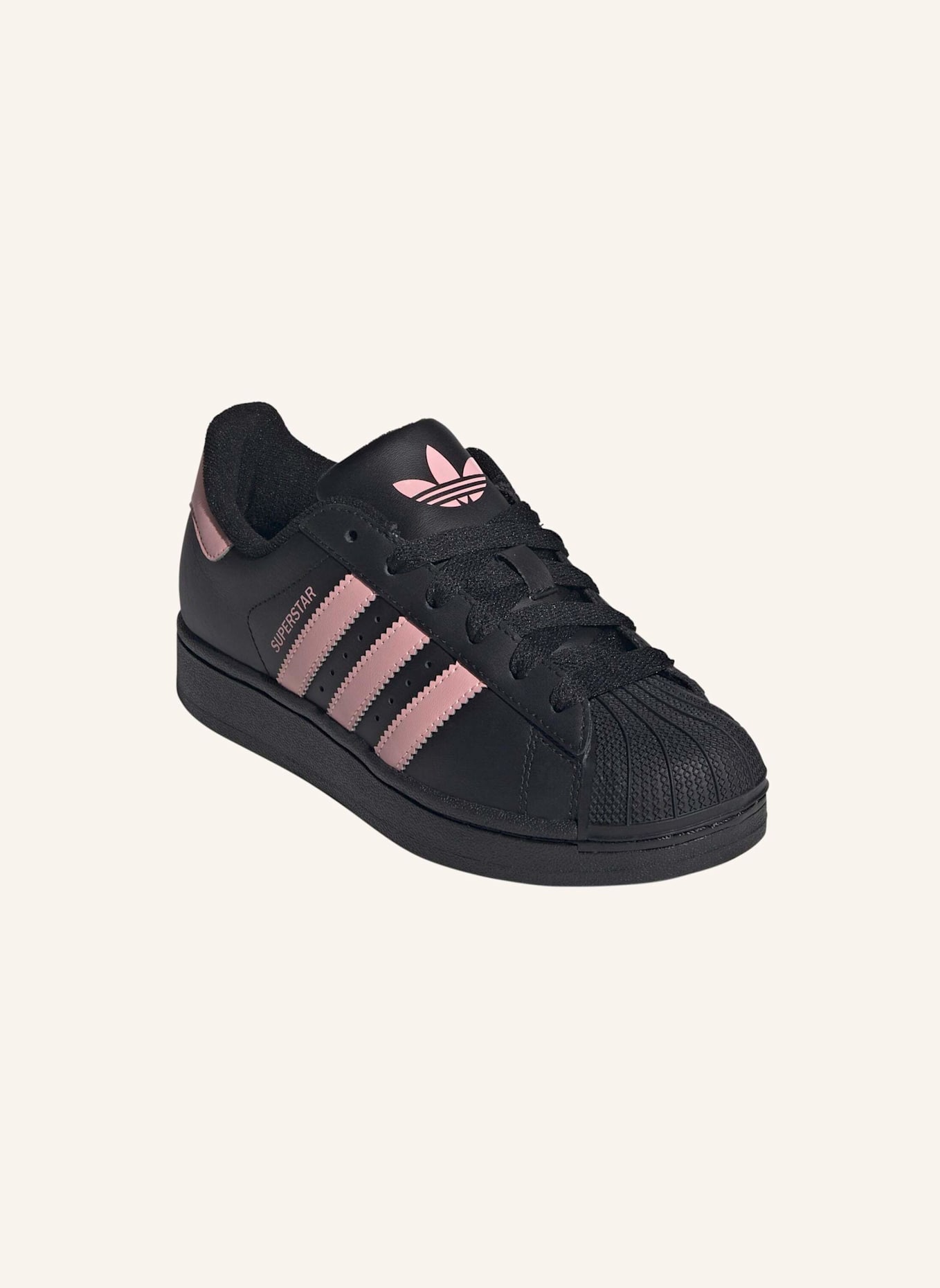 adidas Originals SUPERSTAR II SCHUH: SCHWARZ/ ROSA