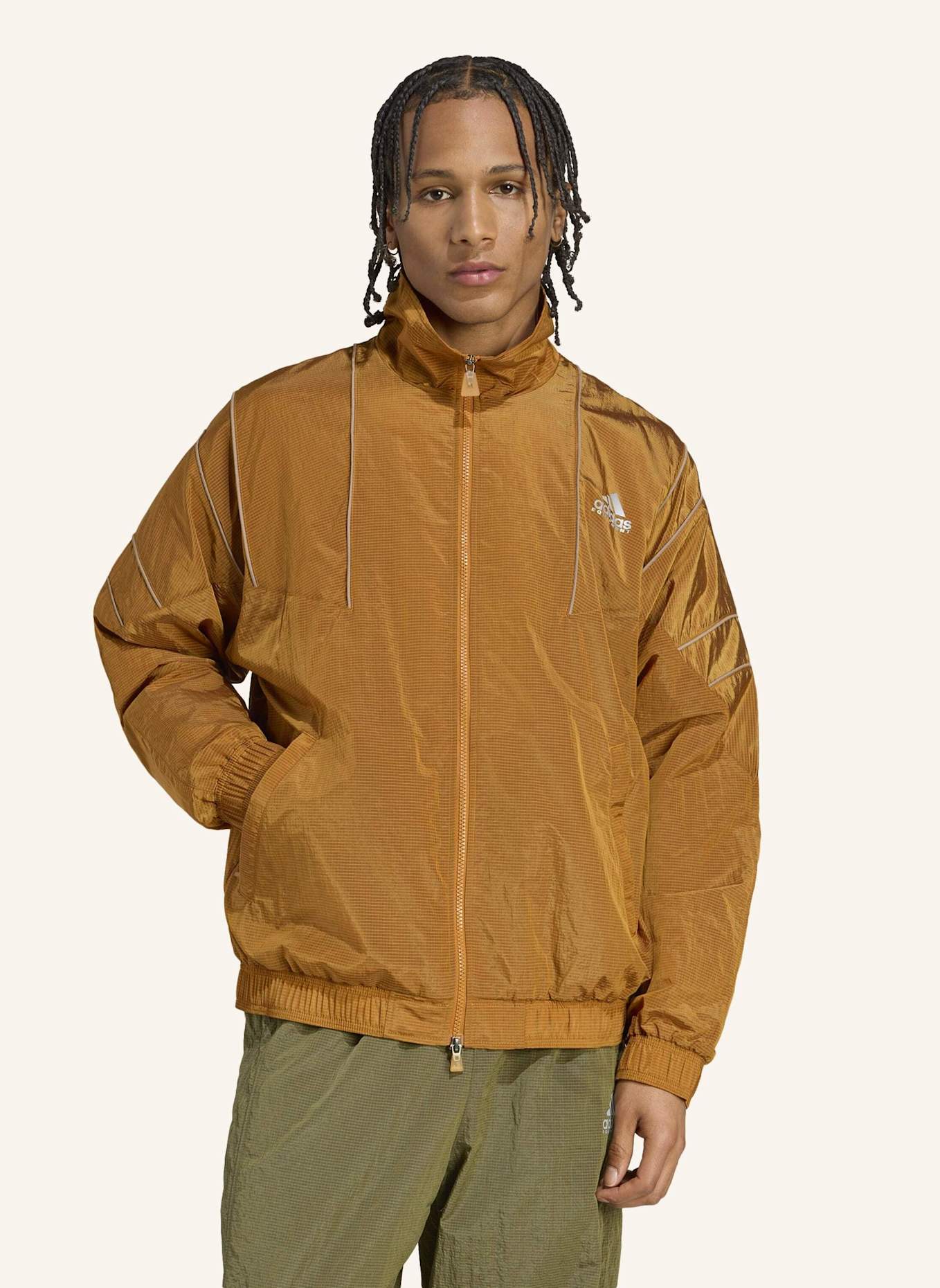 adidas Originals ADIDAS EQUIPMENT TRACK TOP: BEIGE