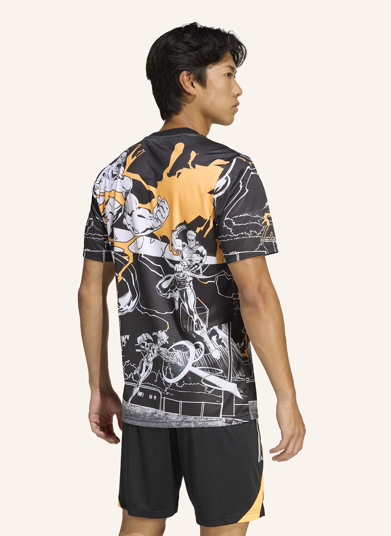 adidas ALL BLACKS MARVEL CAPTAINS RUN JERSEY: SCHWARZ