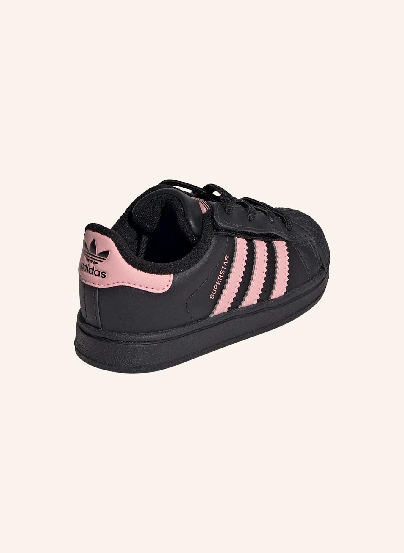 adidas Originals SUPERSTAR II SCHUH, KOMFORTVERSCHLUSS, ELASTISCHE SCHNÜRSENKEL: SCHWARZ/ ROSA