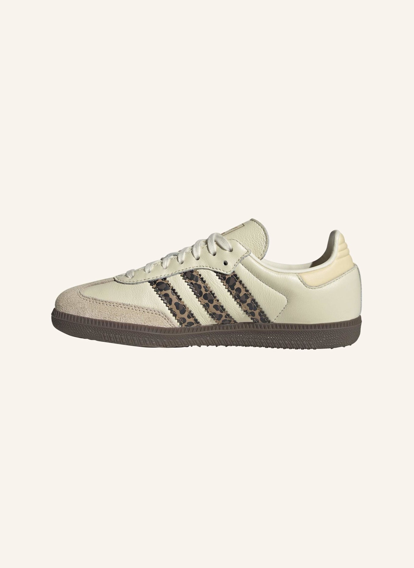 adidas Originals SAMBA OG SCHUH: WEISS/ SCHWARZ/ BEIGE