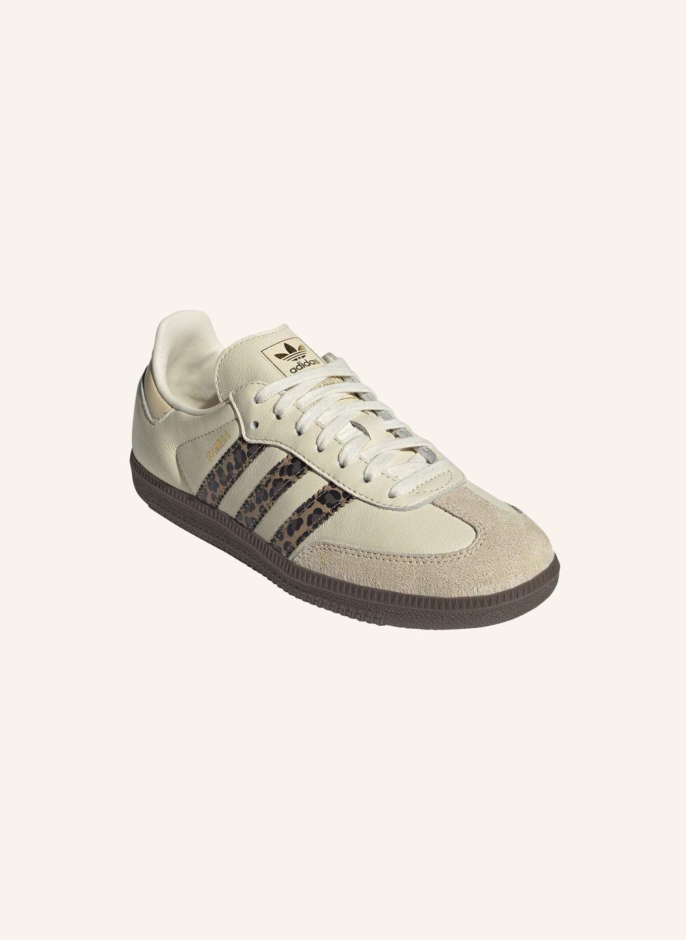 adidas Originals SAMBA OG SCHUH: WEISS/ SCHWARZ/ BEIGE