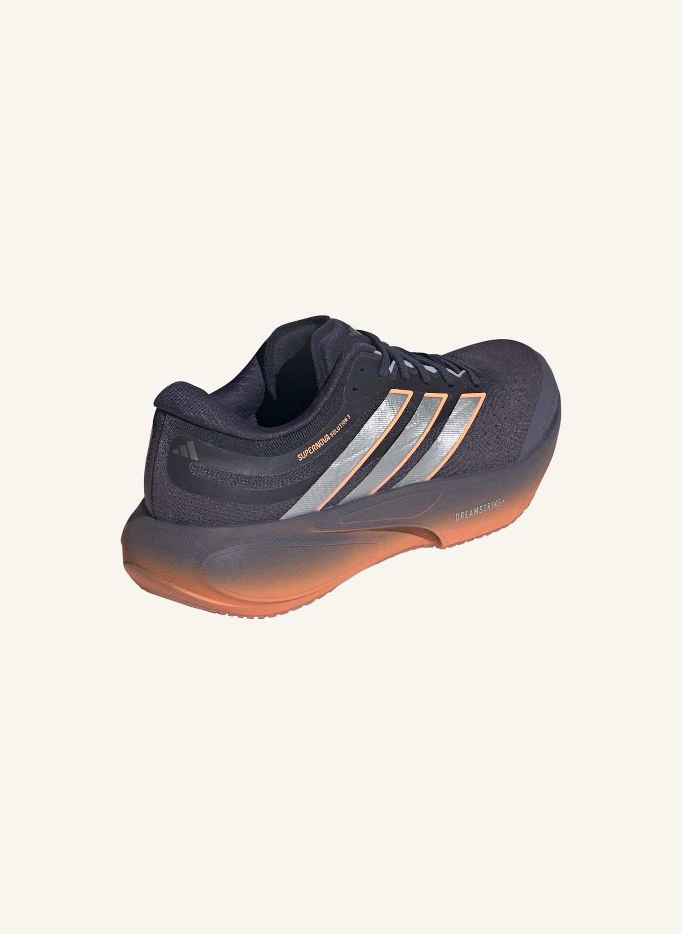 adidas SUPERNOVA SOLUTION 3 LAUFSCHUHE: GRAU/ SILBER/ ORANGE
