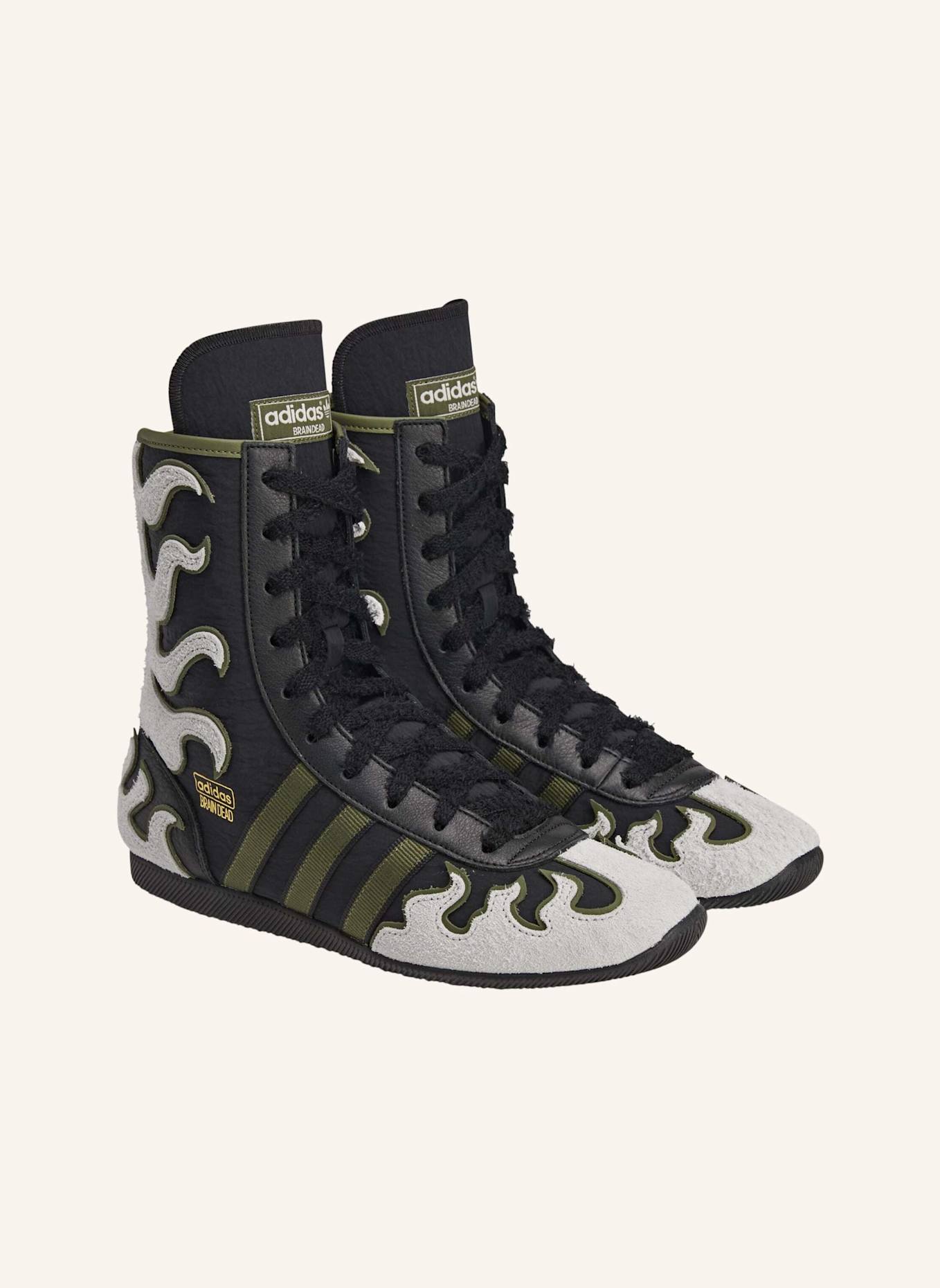 adidas Originals JAPAN HI BRAIN DEAD SCHUH: SCHWARZ/ WEISS/ GOLD