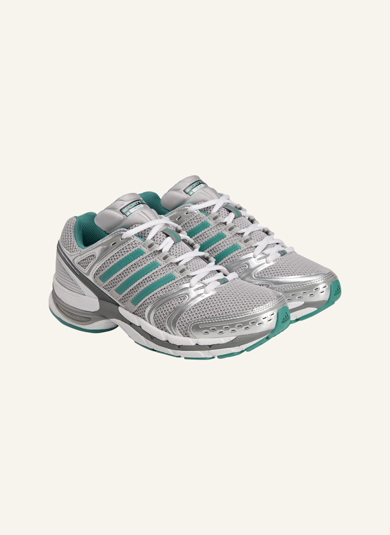 adidas Originals ADISTAR CONTROL 5 SPORTY & RICH: GRAU/ TÜRKIS/ SILBER