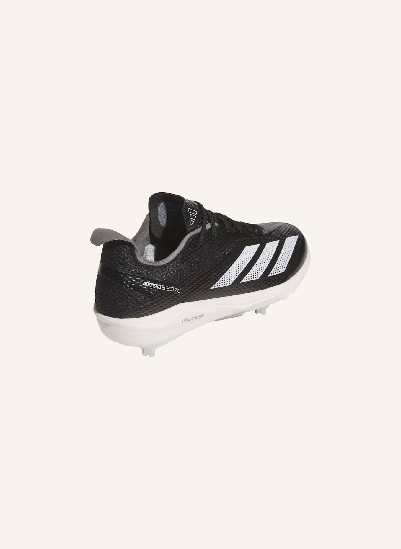 adidas ADIZERO ELECTRIC 2.0 BASEBALLSCHUH: SCHWARZ/ WEISS/ GRAU
