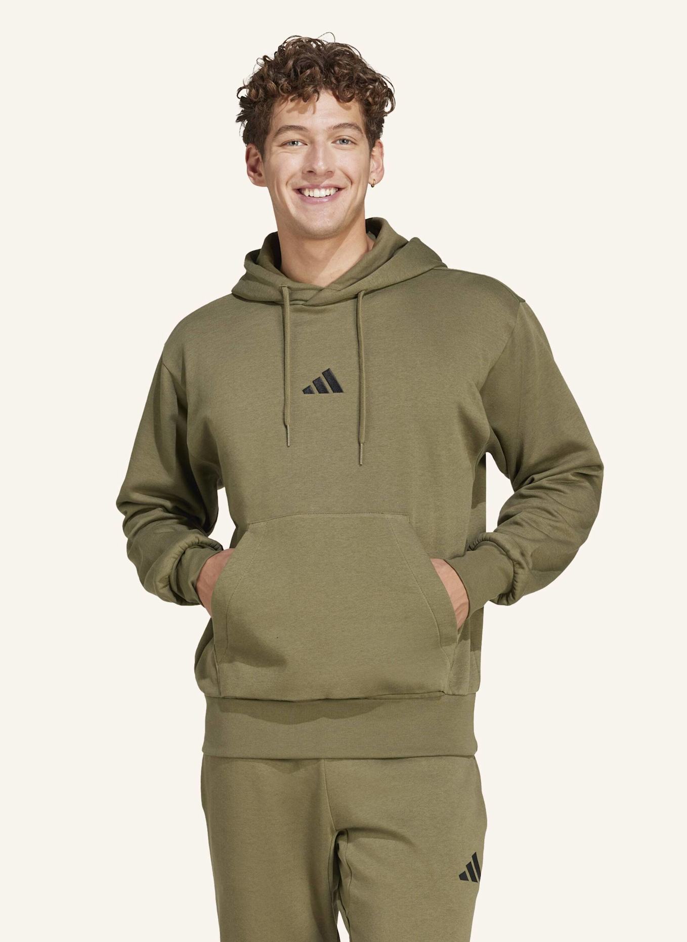 adidas ESSENTIALS FEELCOZY HOODIE: SCHWARZ