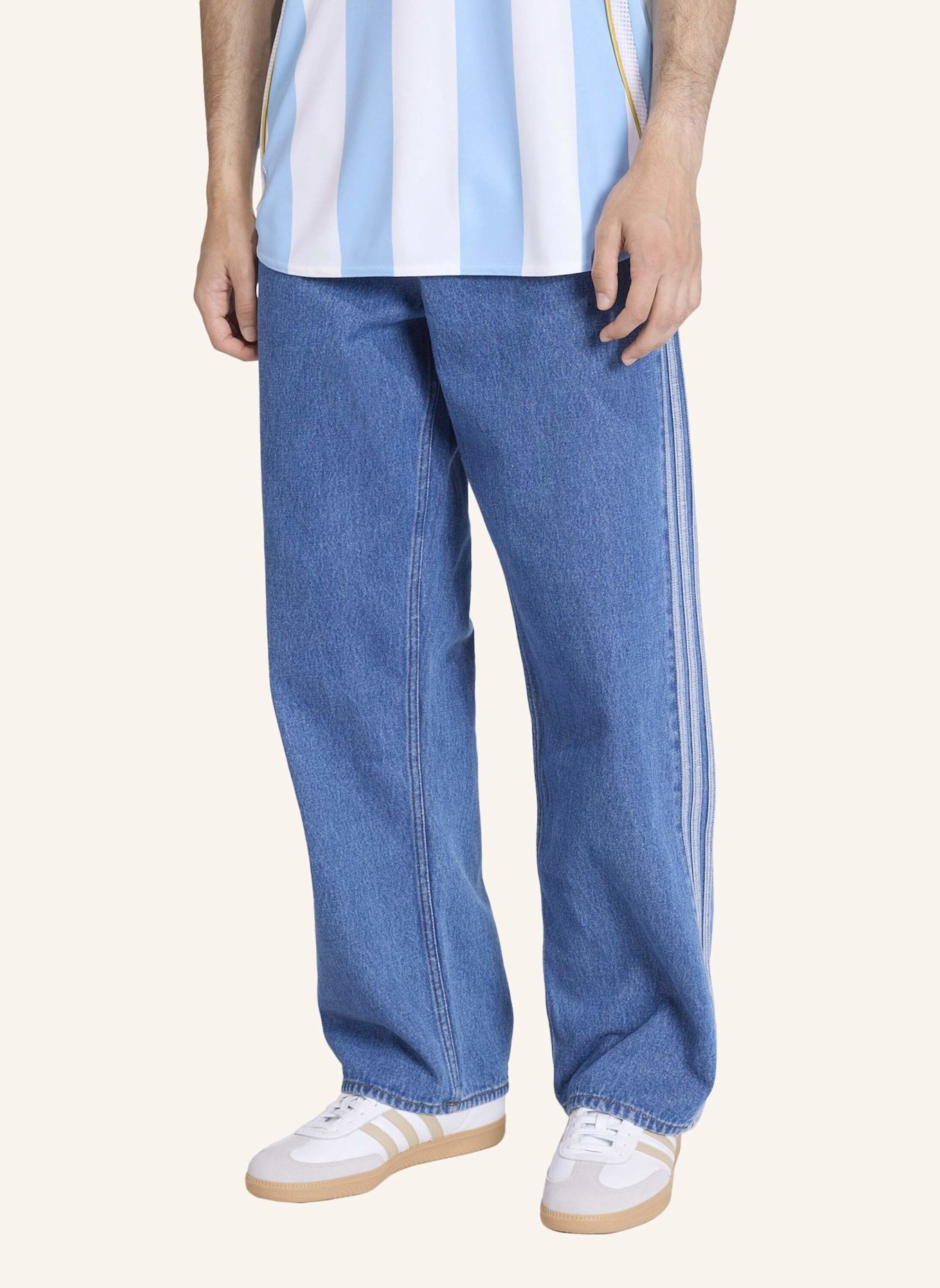 adidas Originals FIREBIRD ADICOLOR JEANS: BLAU