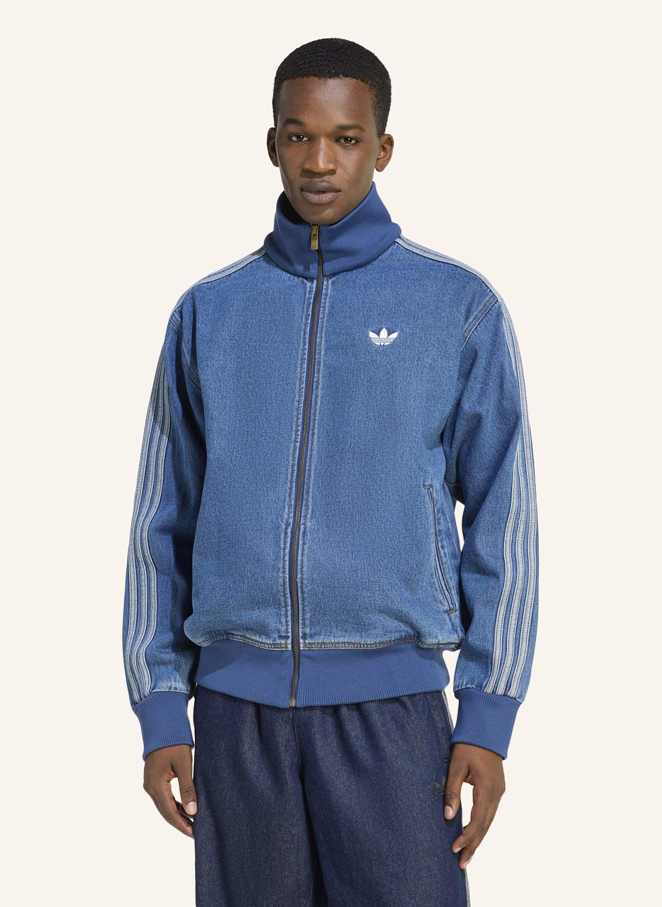 adidas Originals ADICOLOR FIREBIRD ORIGINALS JACKE AUS JEANSSTOFF: BLAU