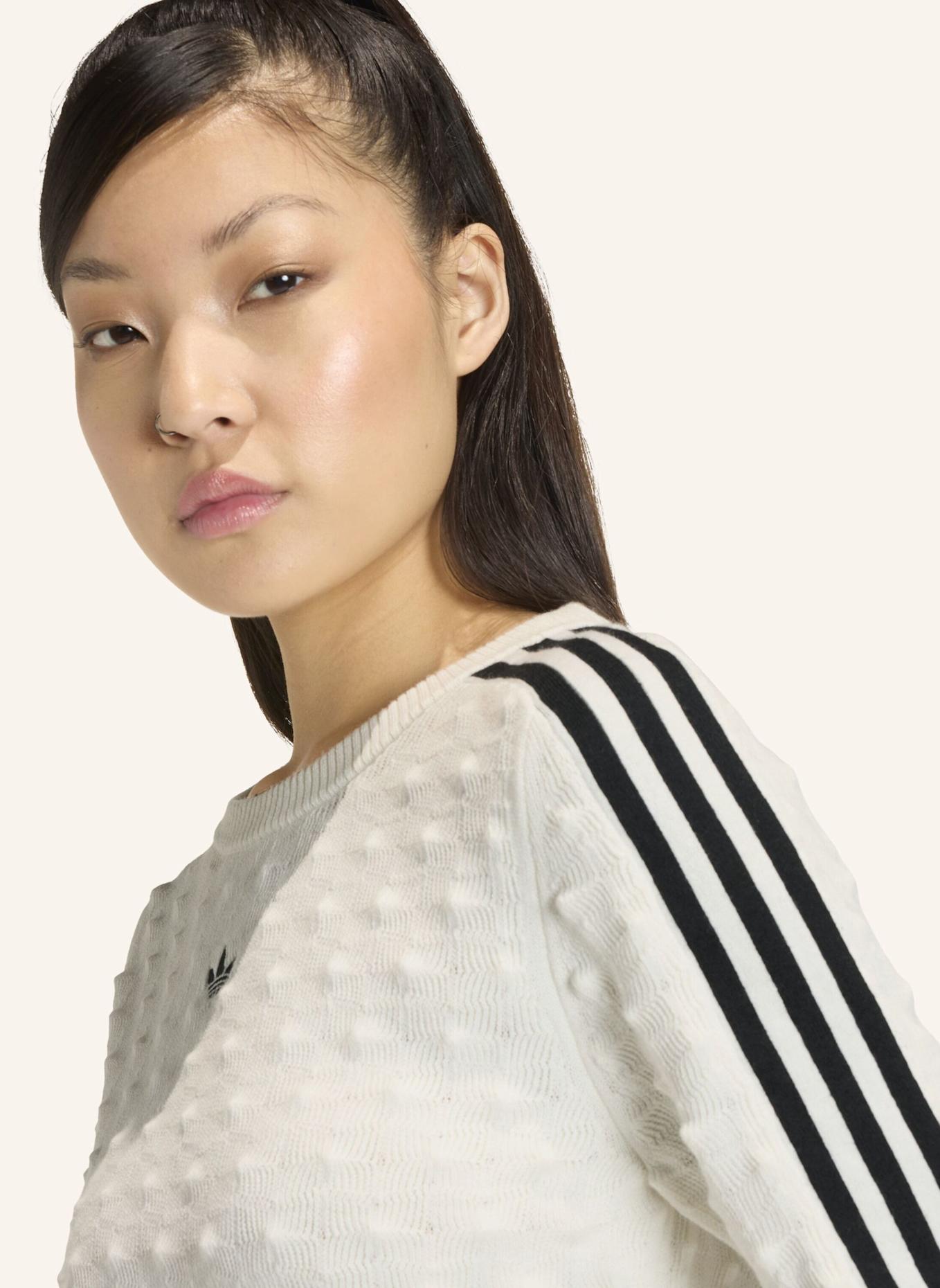 adidas Originals ADIDAS ORIGINALS SLIM SOLID SPIKE KNIT SWEATSHIRT: WEISS