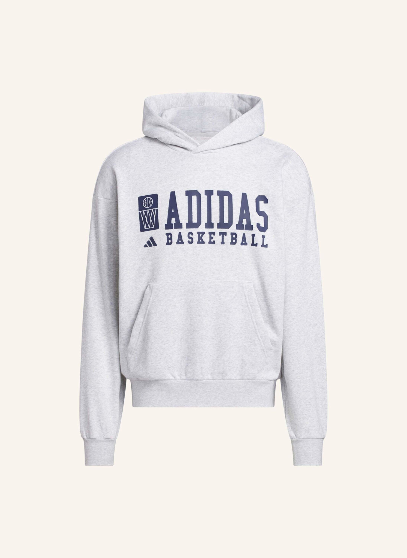 adidas ADIDAS BASKETBALL GRAPHIC HOODIE: GRAU
