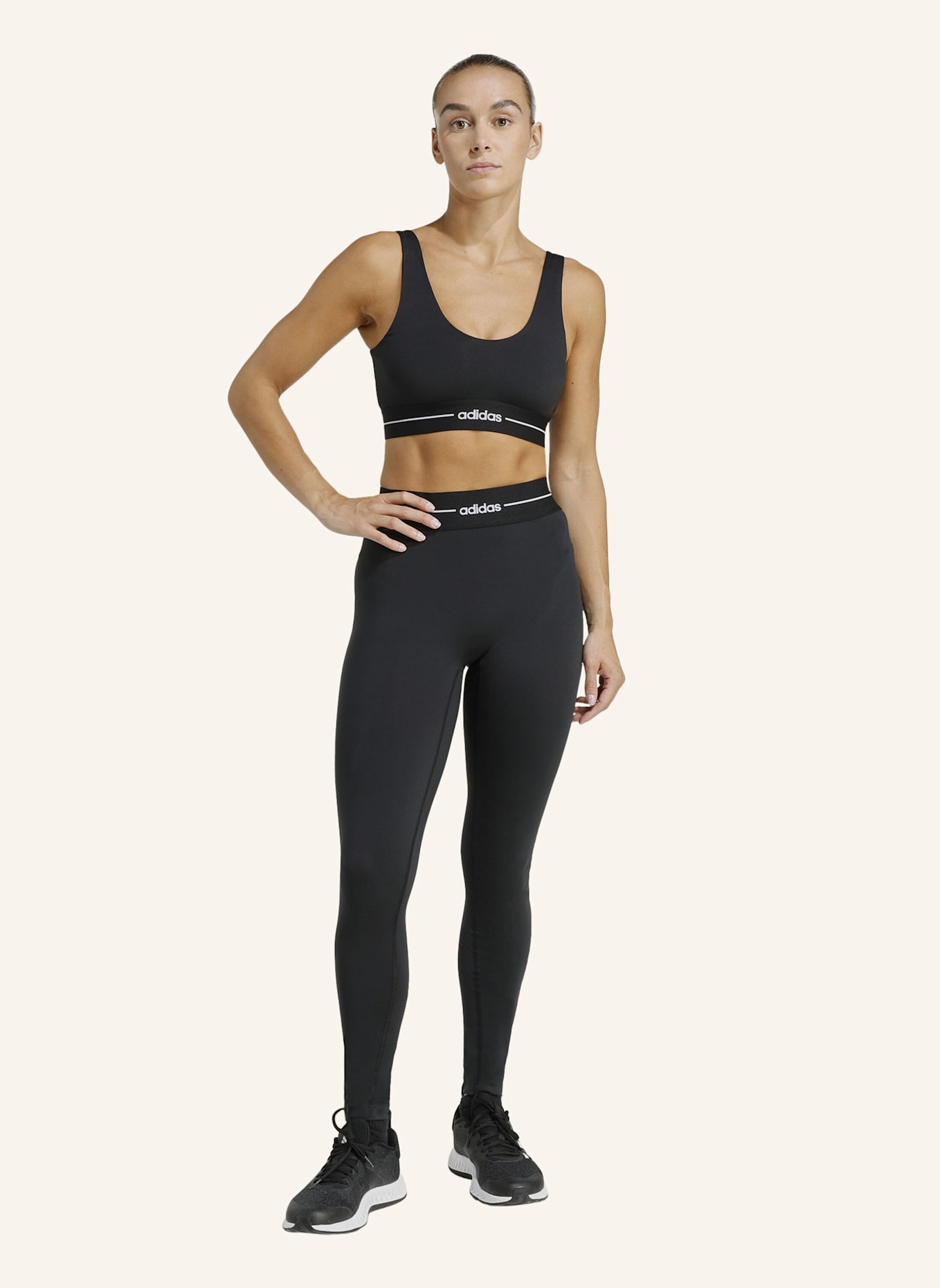adidas HYPERGLAM FULL LENGTH LEGGINGS: SCHWARZ