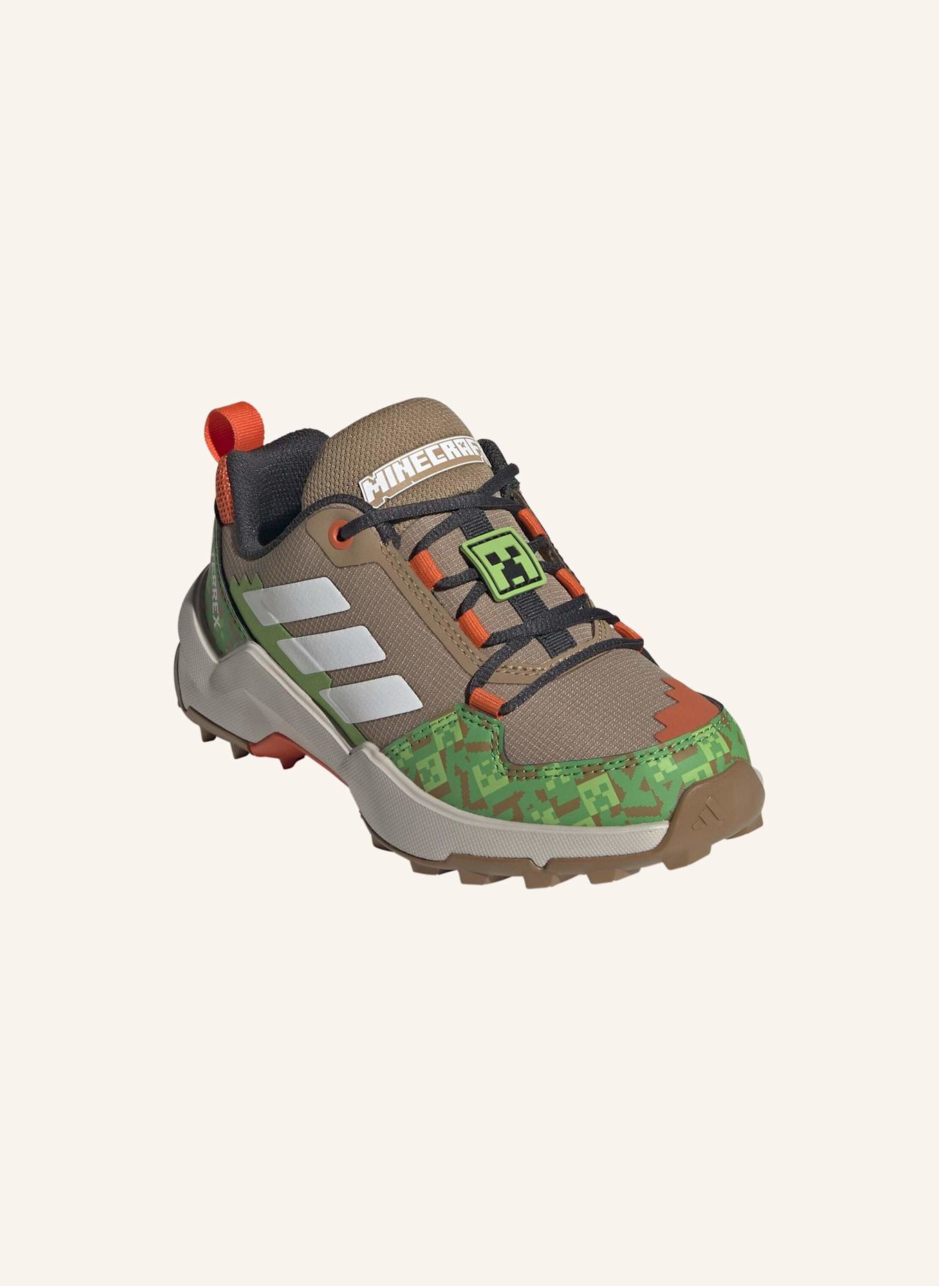 adidas TERREX ADIDAS MINECRAFT TERREX AX4R WANDERSCHUH: BRAUN/ WEISS/ ORANGE
