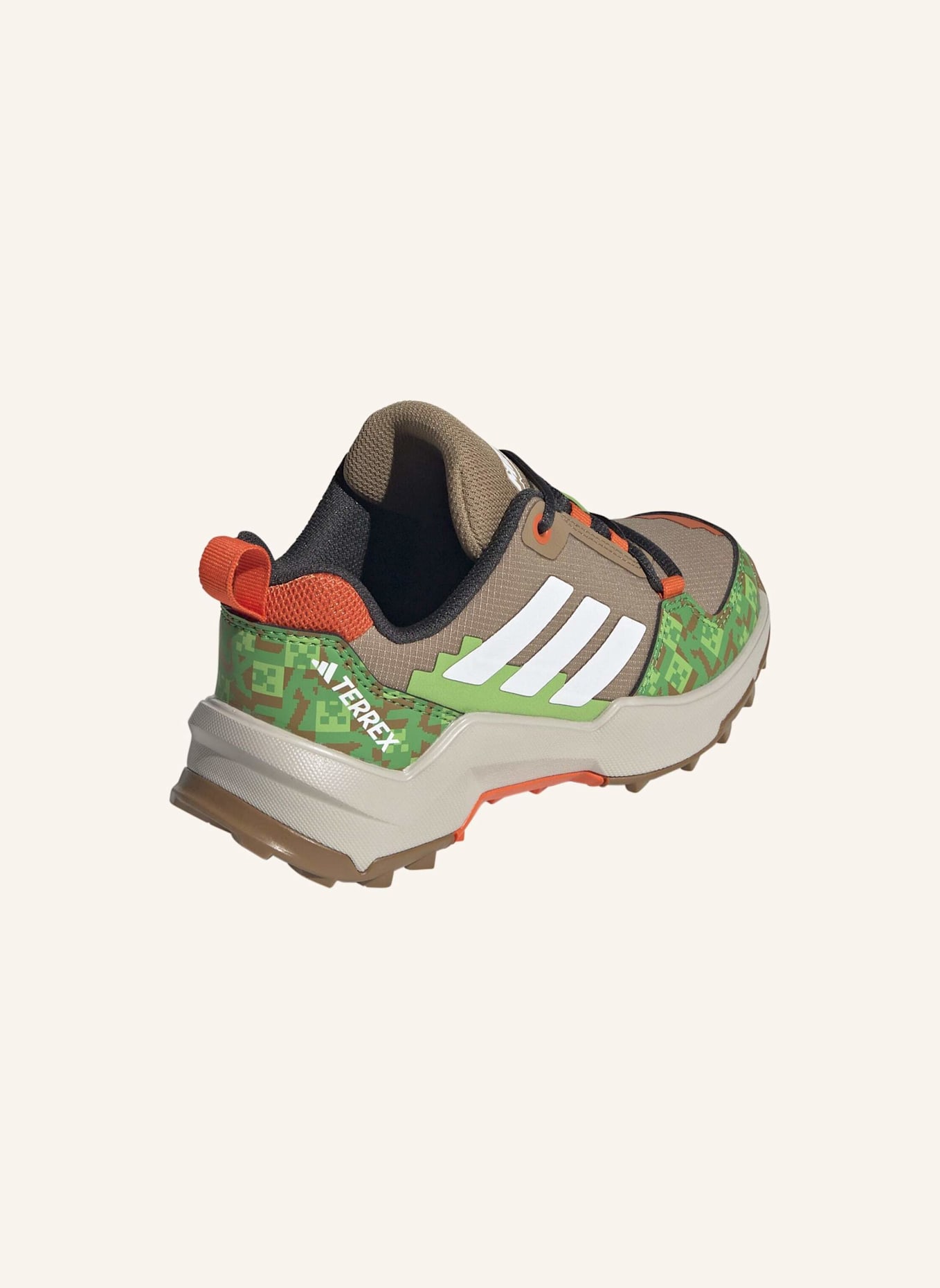 adidas TERREX ADIDAS MINECRAFT TERREX AX4R WANDERSCHUH: BRAUN/ WEISS/ ORANGE